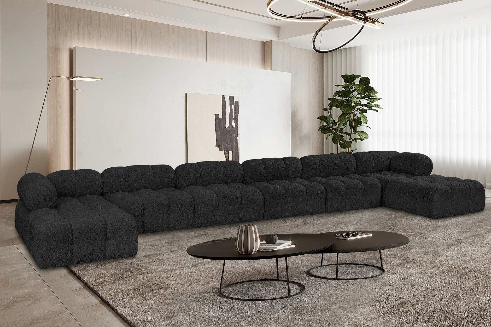 Ames - 8 Piece Fabric Modular Sectional
