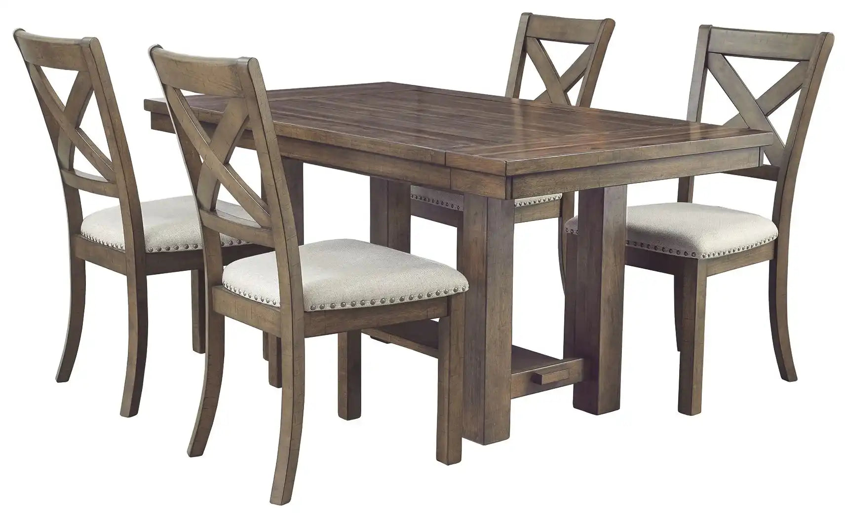 Moriville - Rectangular Dining Room Extension Table - Grayish Brown - Best Buy Furniture