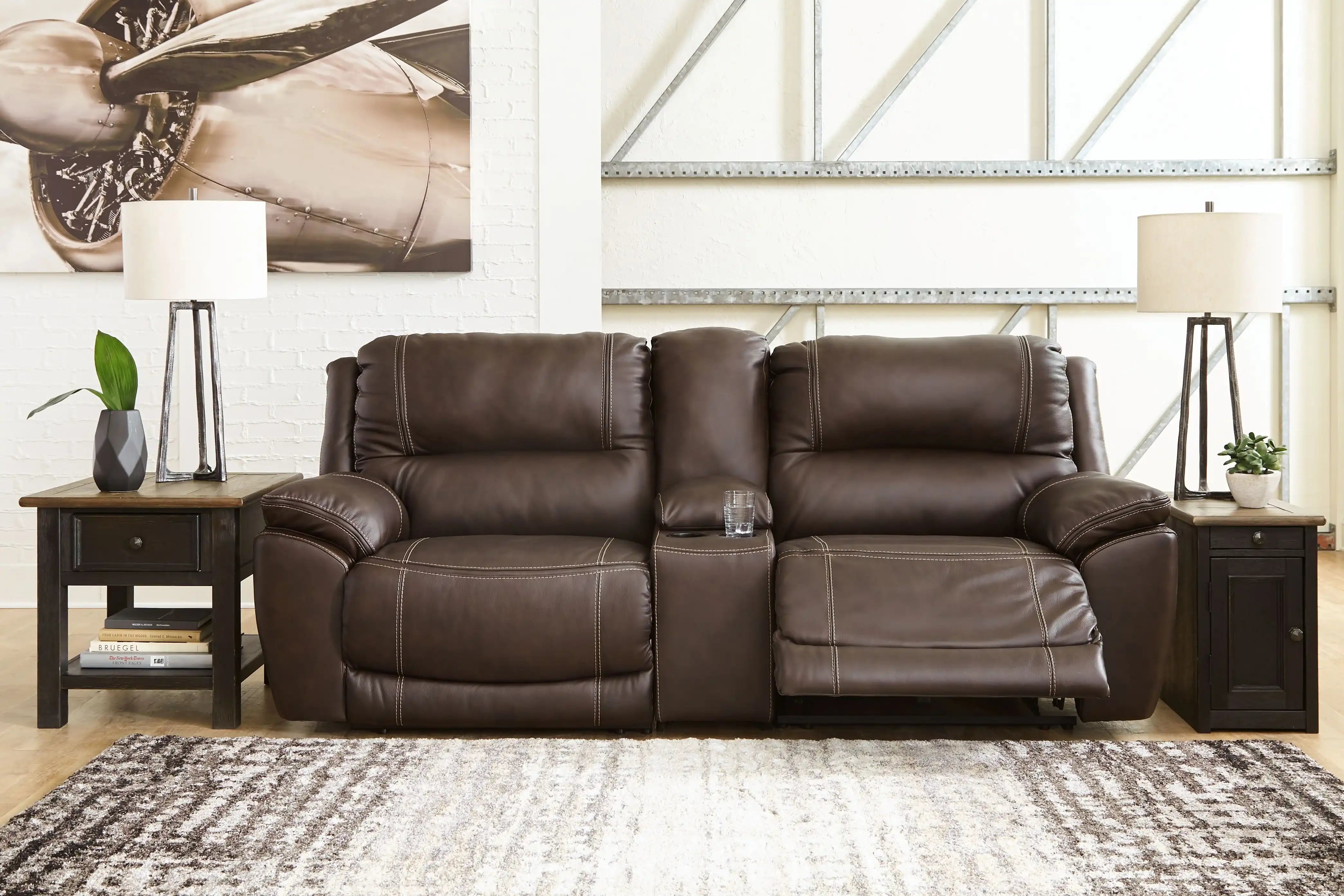 Dunleith - Power Reclining Sectional - Best Buy Furniture