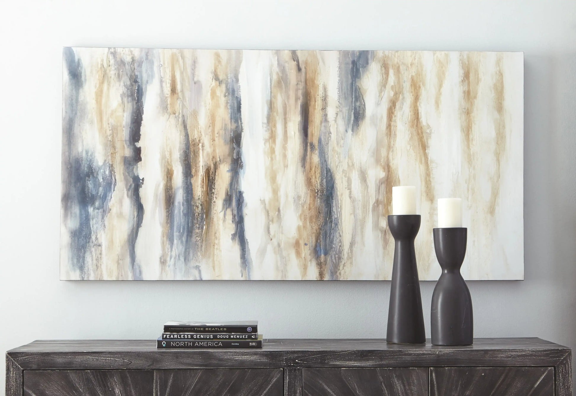 Joely - Wall Art - Blue / Tan - Best Buy Furniture