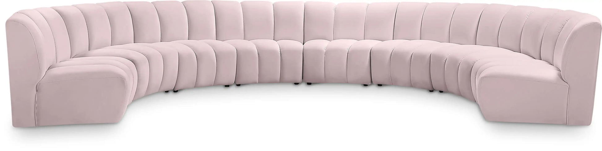 Infinity - 8 Piece Velvet Modular Sectional - Best Buy Furniture