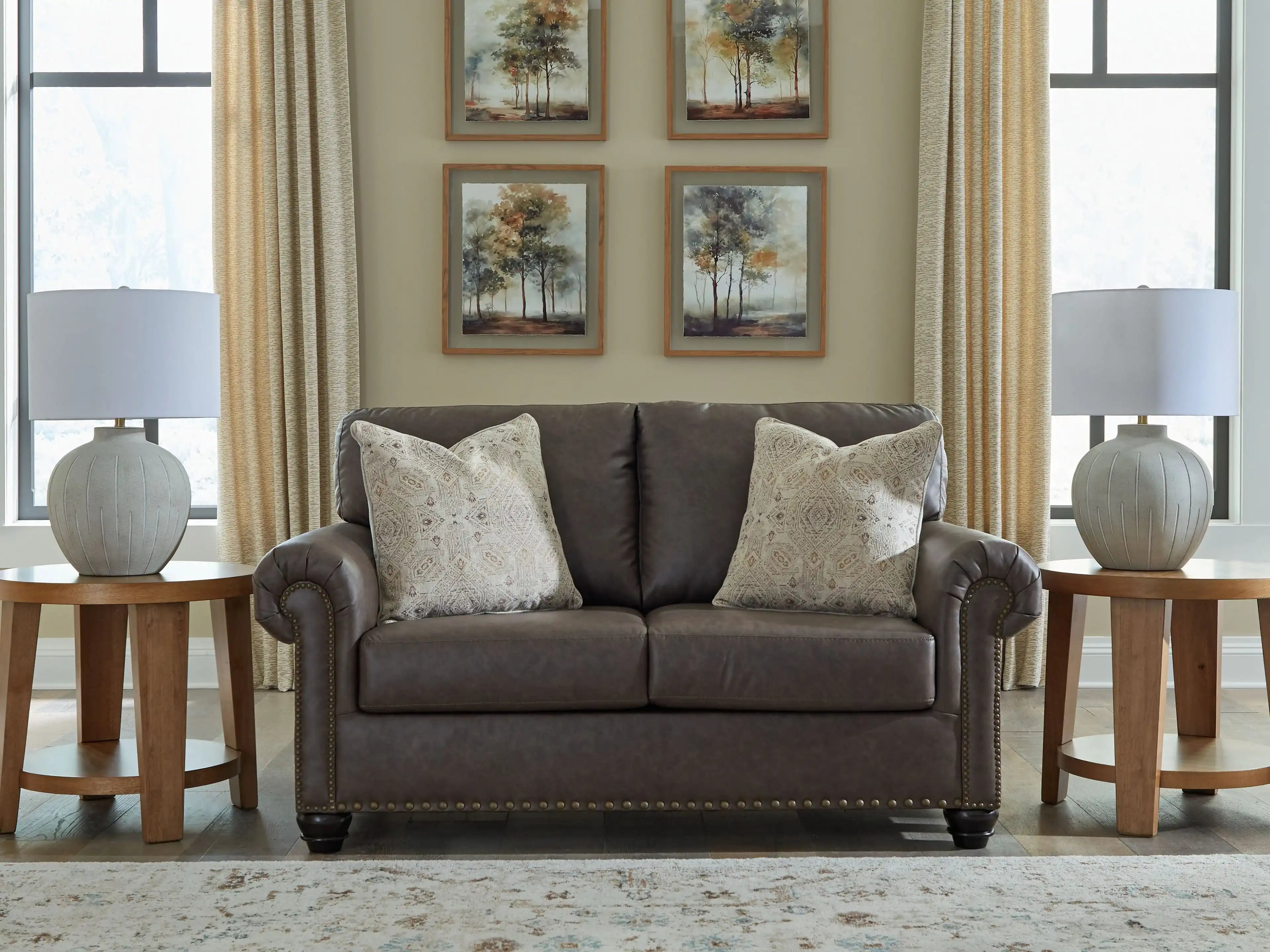 Roxmere - Loveseat - Umber - Best Buy Furniture
