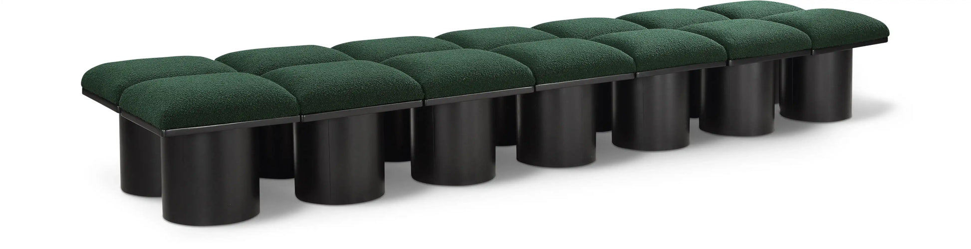 Pavilion - 14 Piece Modular Bench With Black Base - Best Buy Furniture