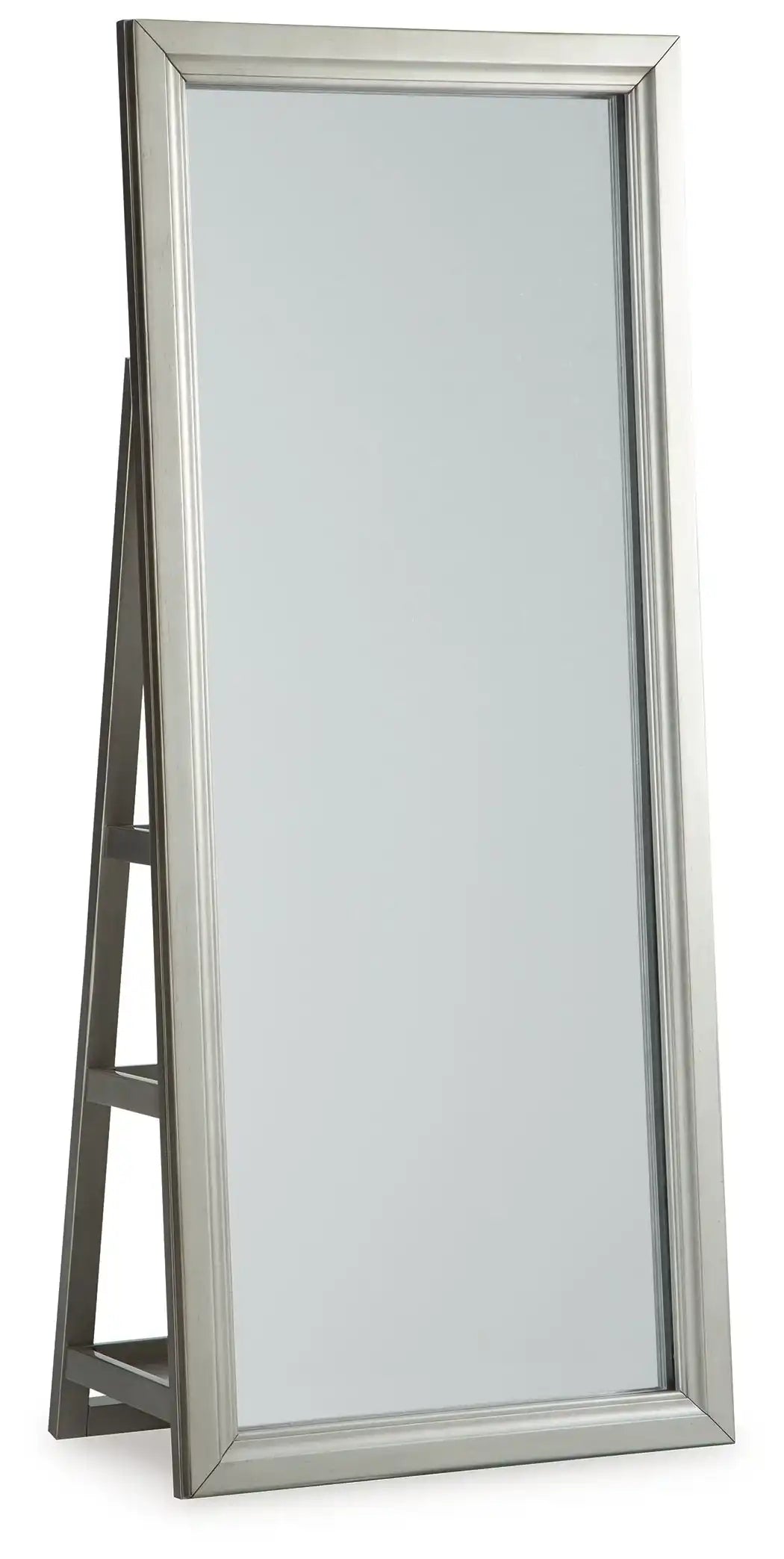 Evesen - Floor Standing Mirror With Storage - Champagne - Best Buy Furniture