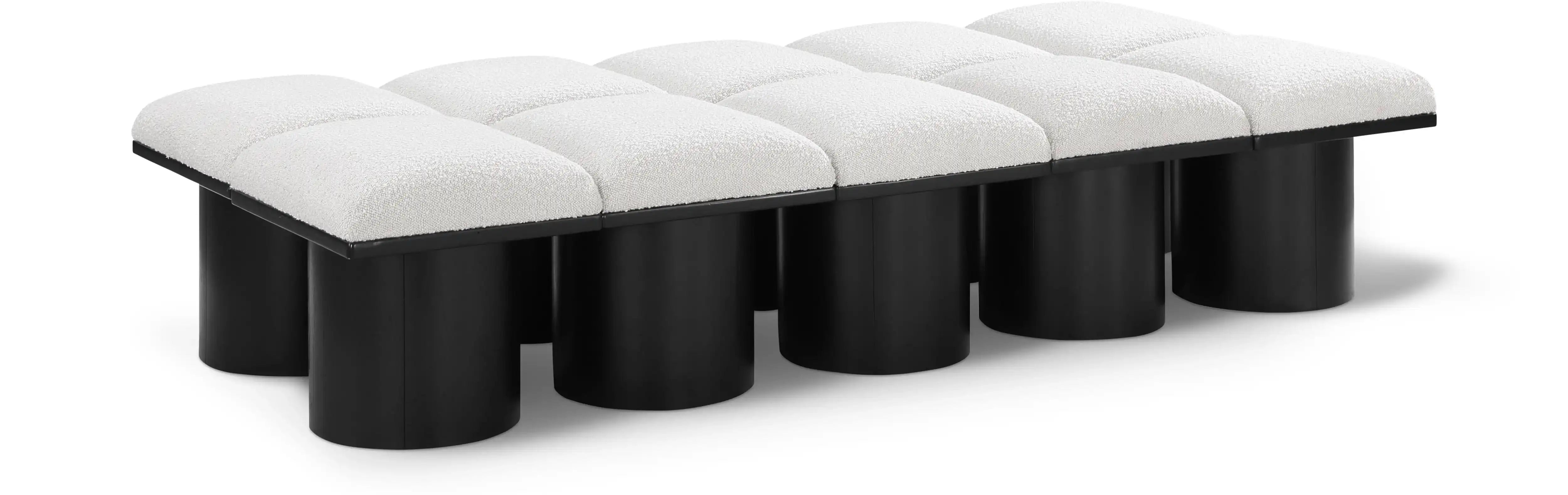 Pavilion - 10 Piece Modular Bench With Black Base - Best Buy Furniture