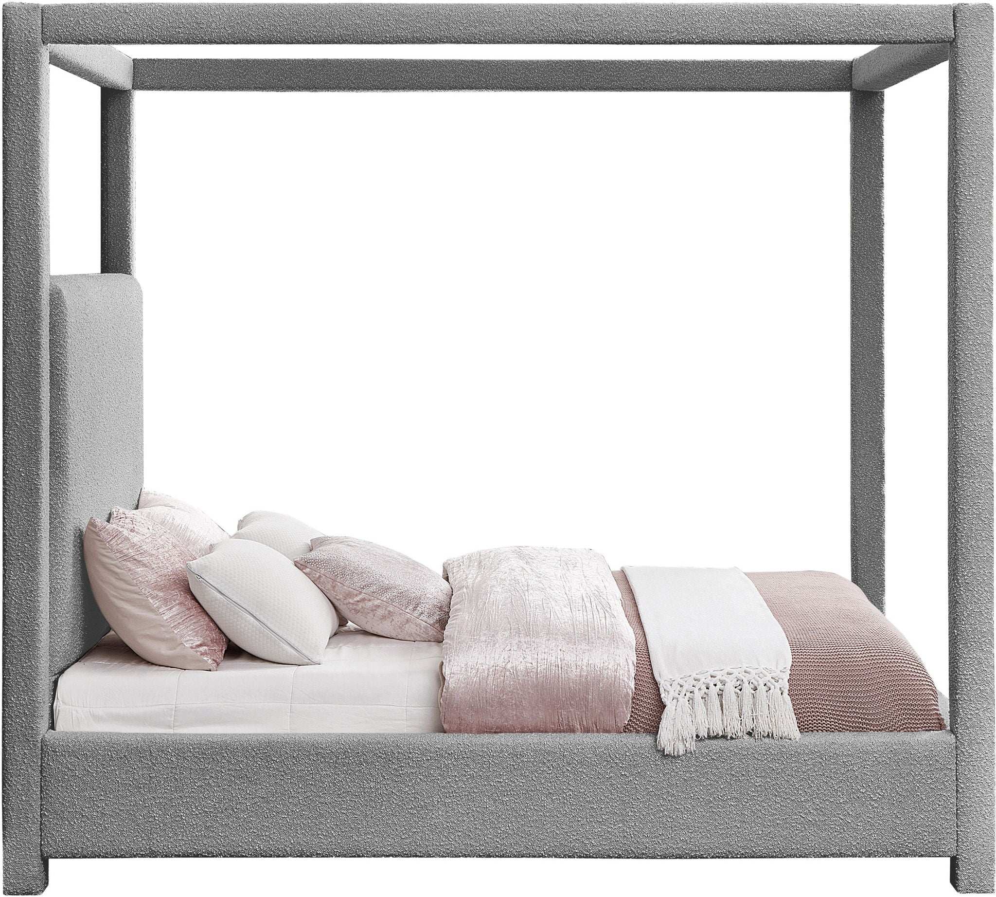 Eden - Boucle Fabric Upholstered Bed
