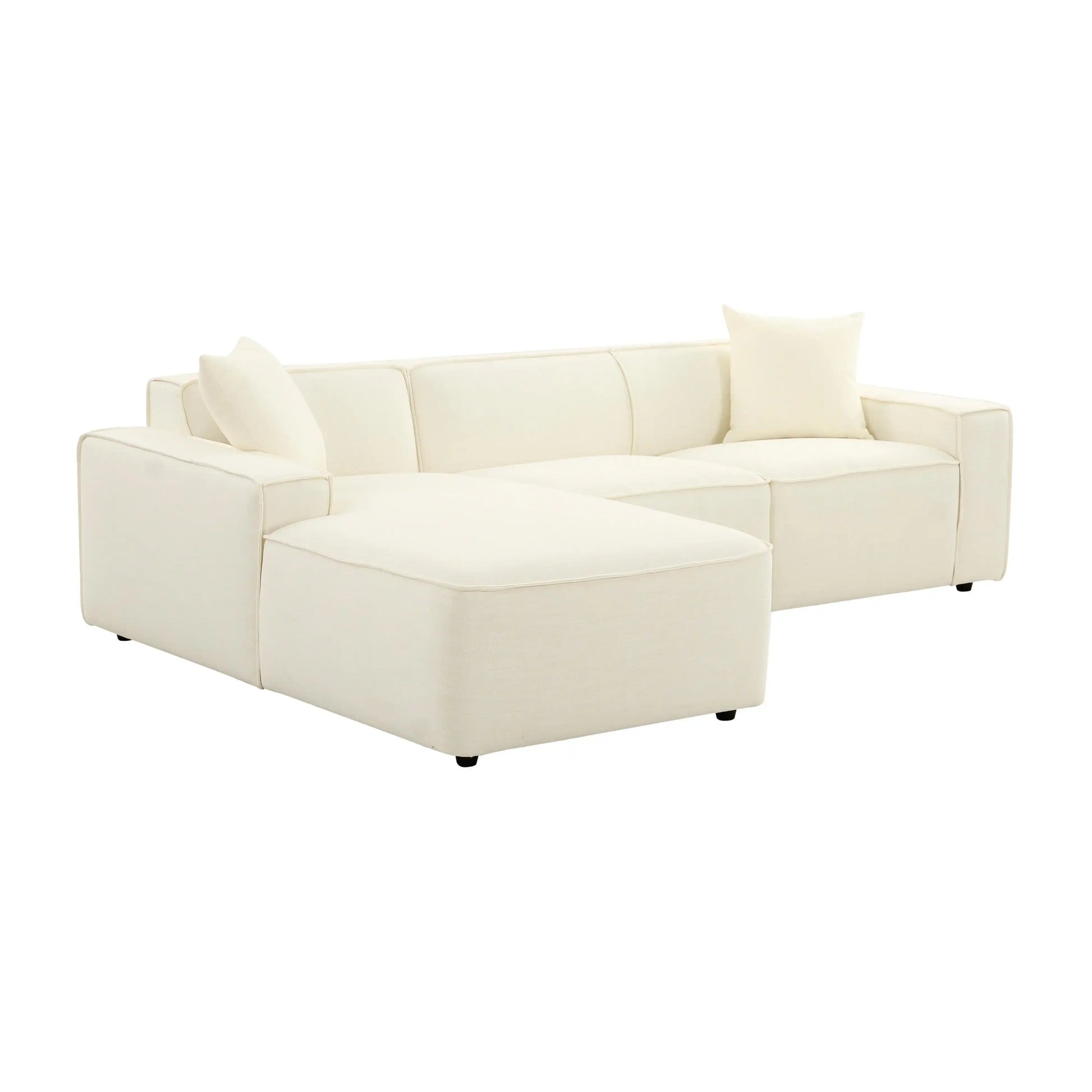 Olafur - Velvet Sectional - Best Buy Furniture