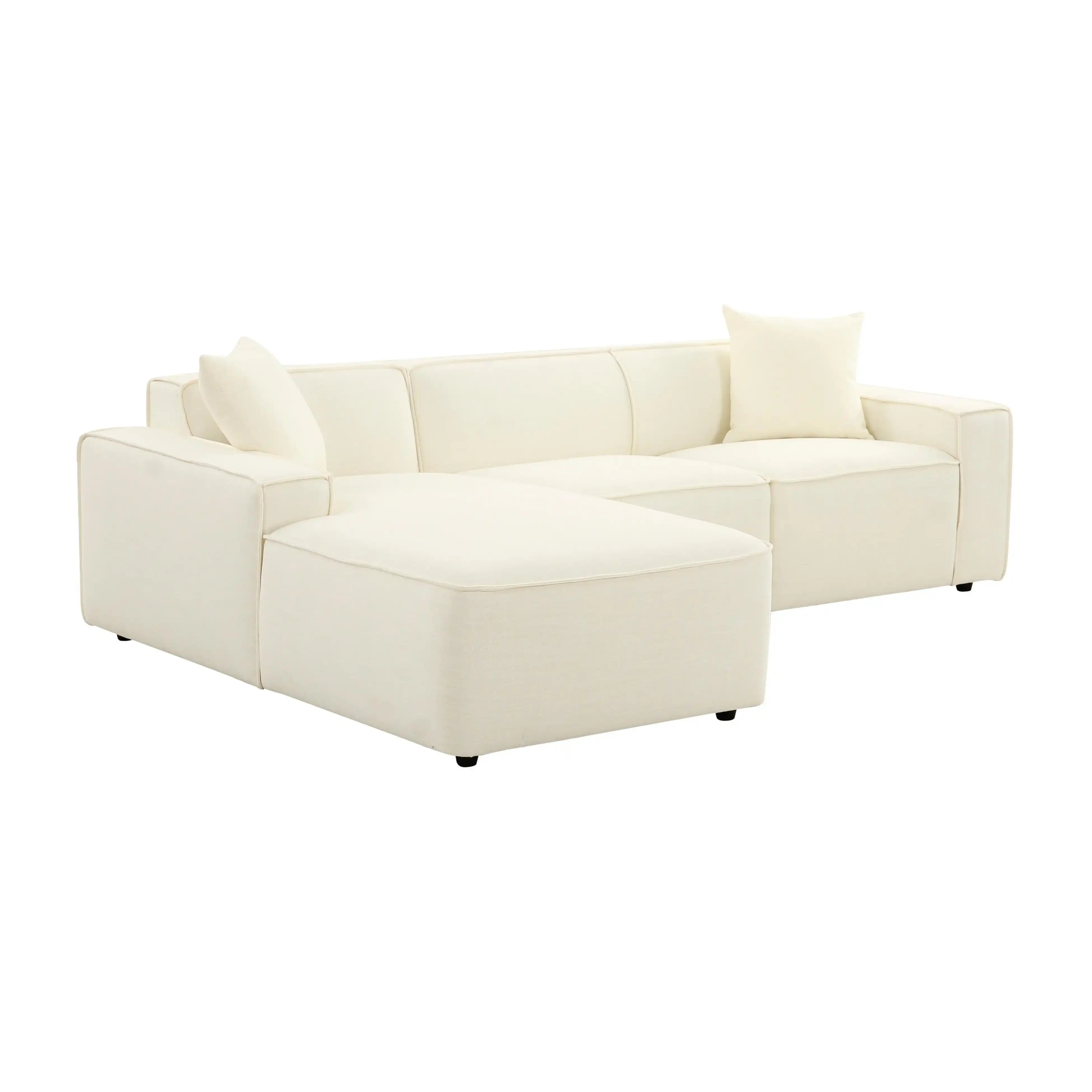 Olafur - Velvet Sectional - Best Buy Furniture