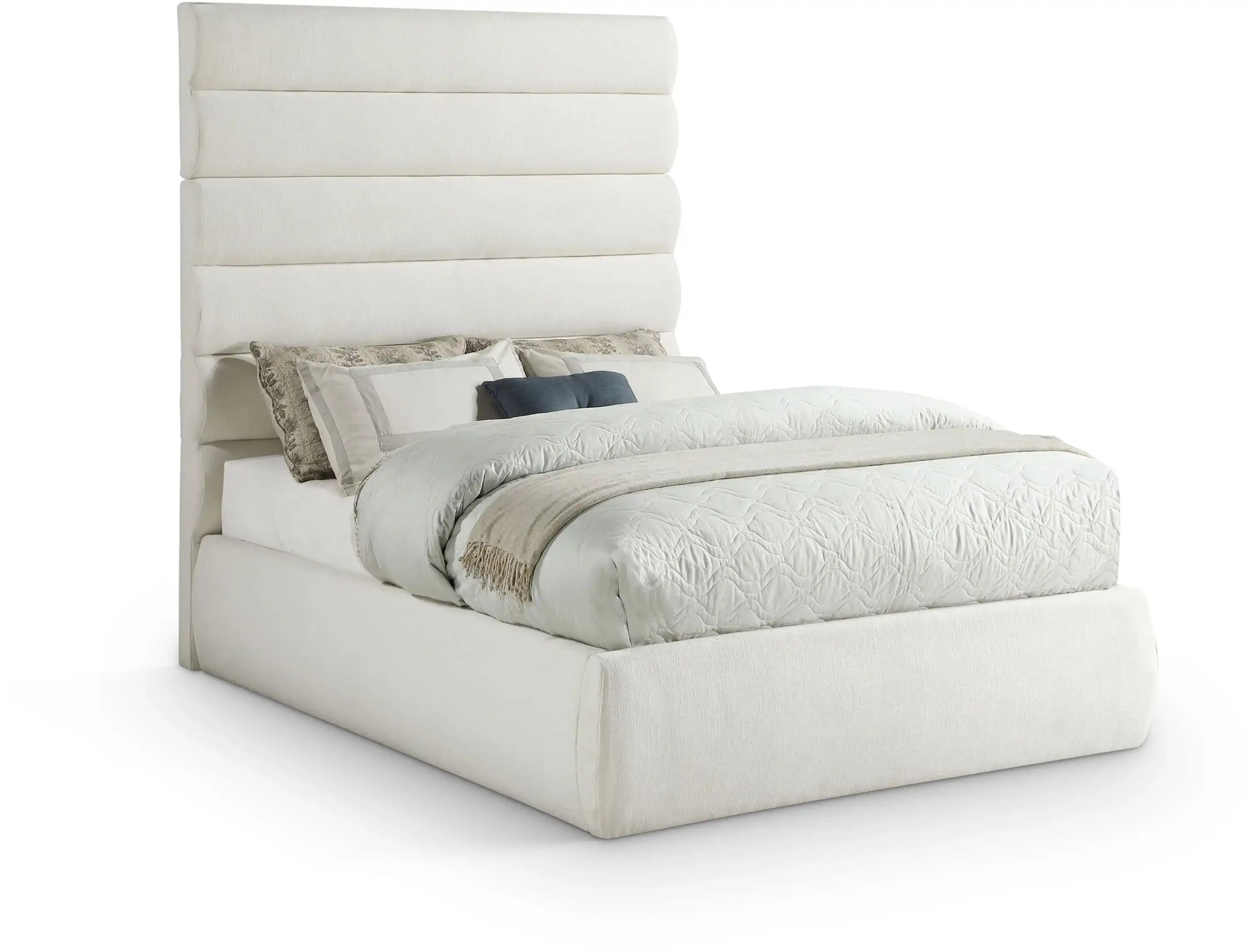 Adam - Linen Fabric Bed With 70.5" Headboard - Best Buy Furniture