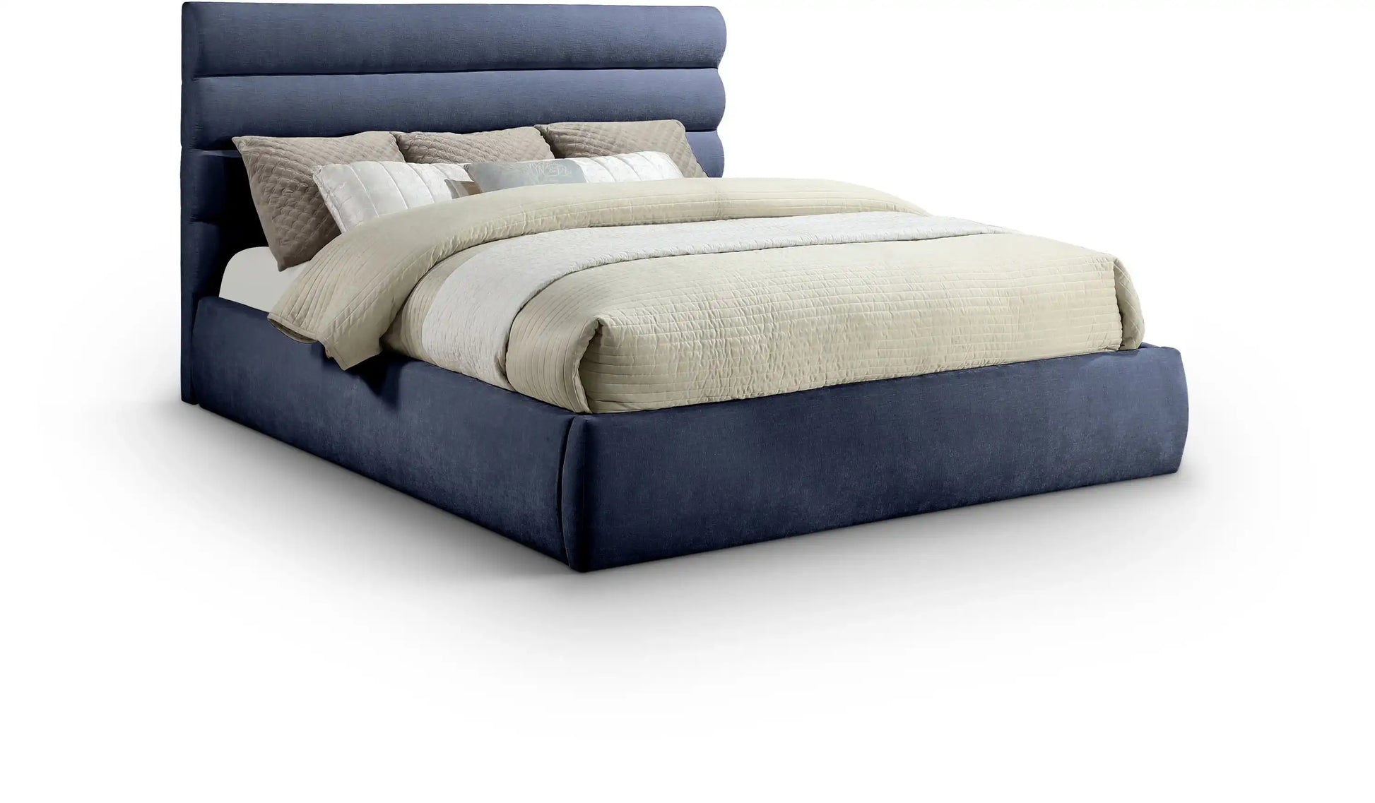 Adam - Chenille Fabric Bed With 52" Headboard - Best Buy Furniture