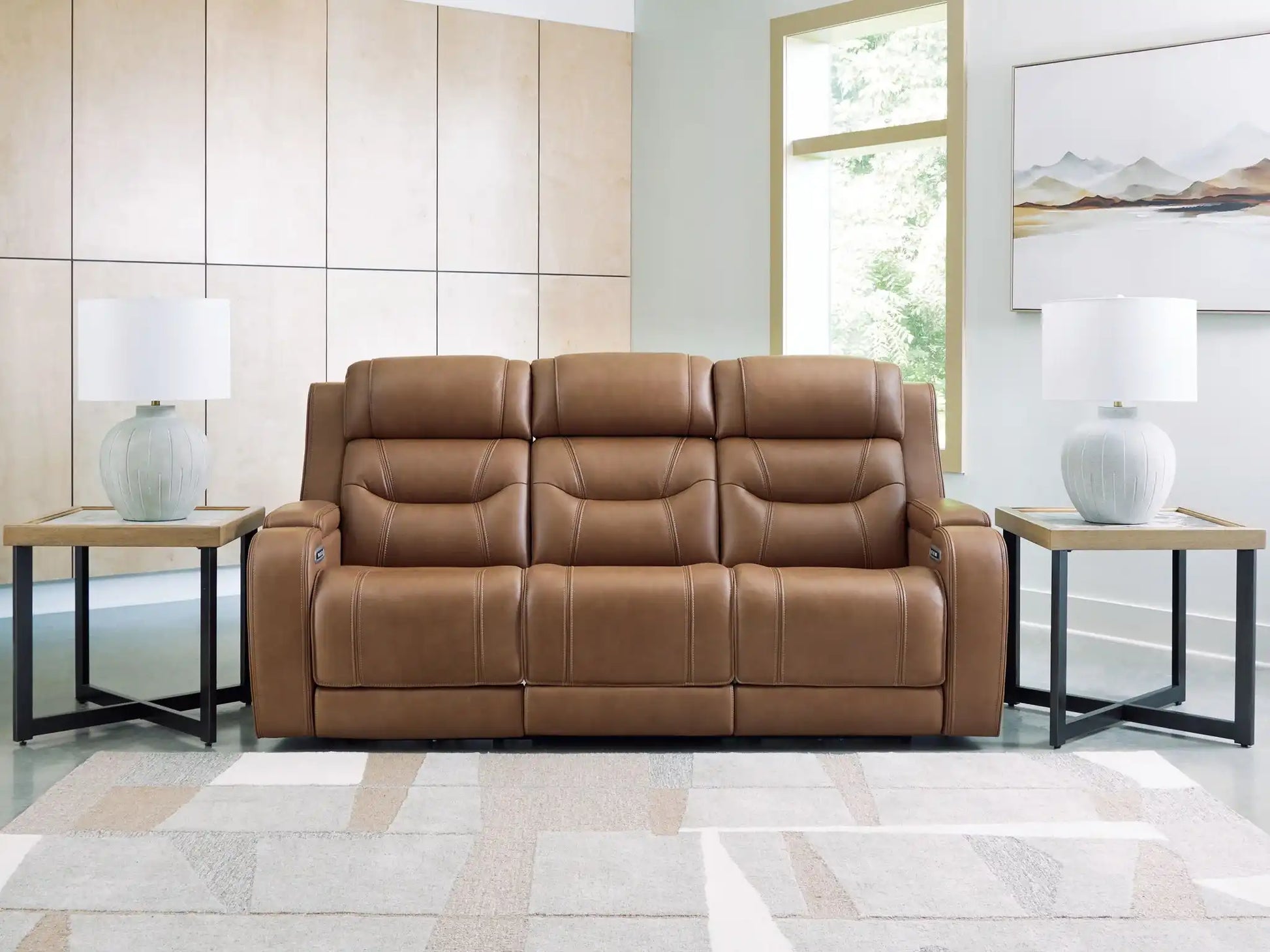 Knightington - Power Reclining Sofa With Audio Seating - Best Buy Furniture