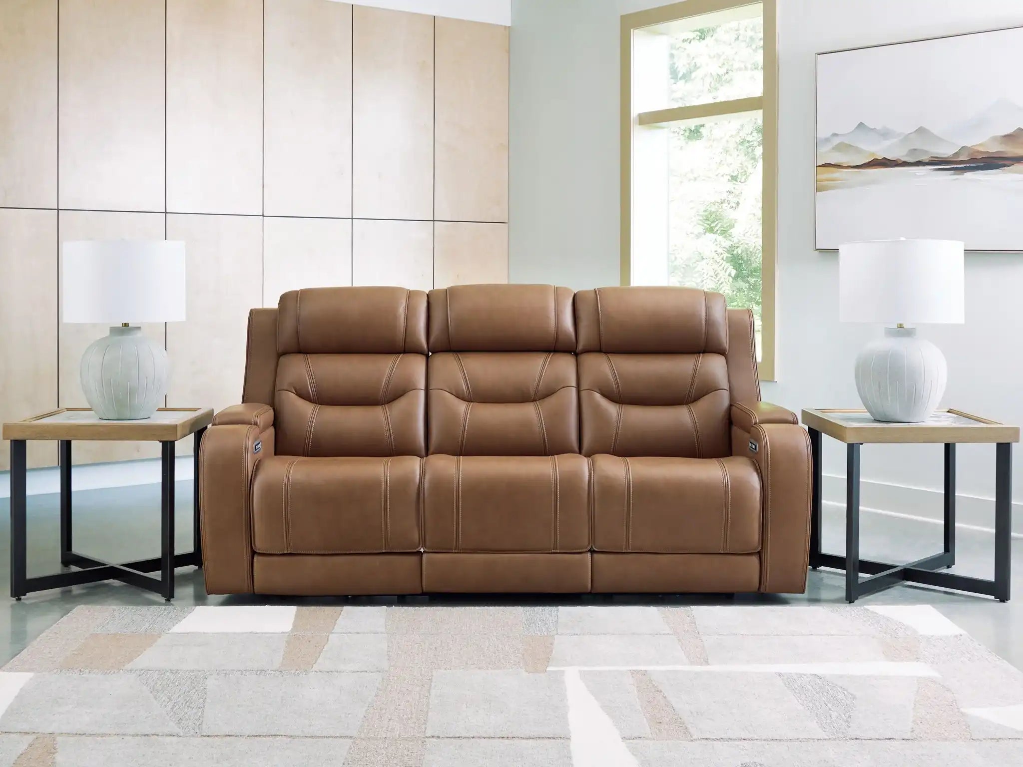 Knightington - Power Reclining Sofa With Audio Seating - Best Buy Furniture
