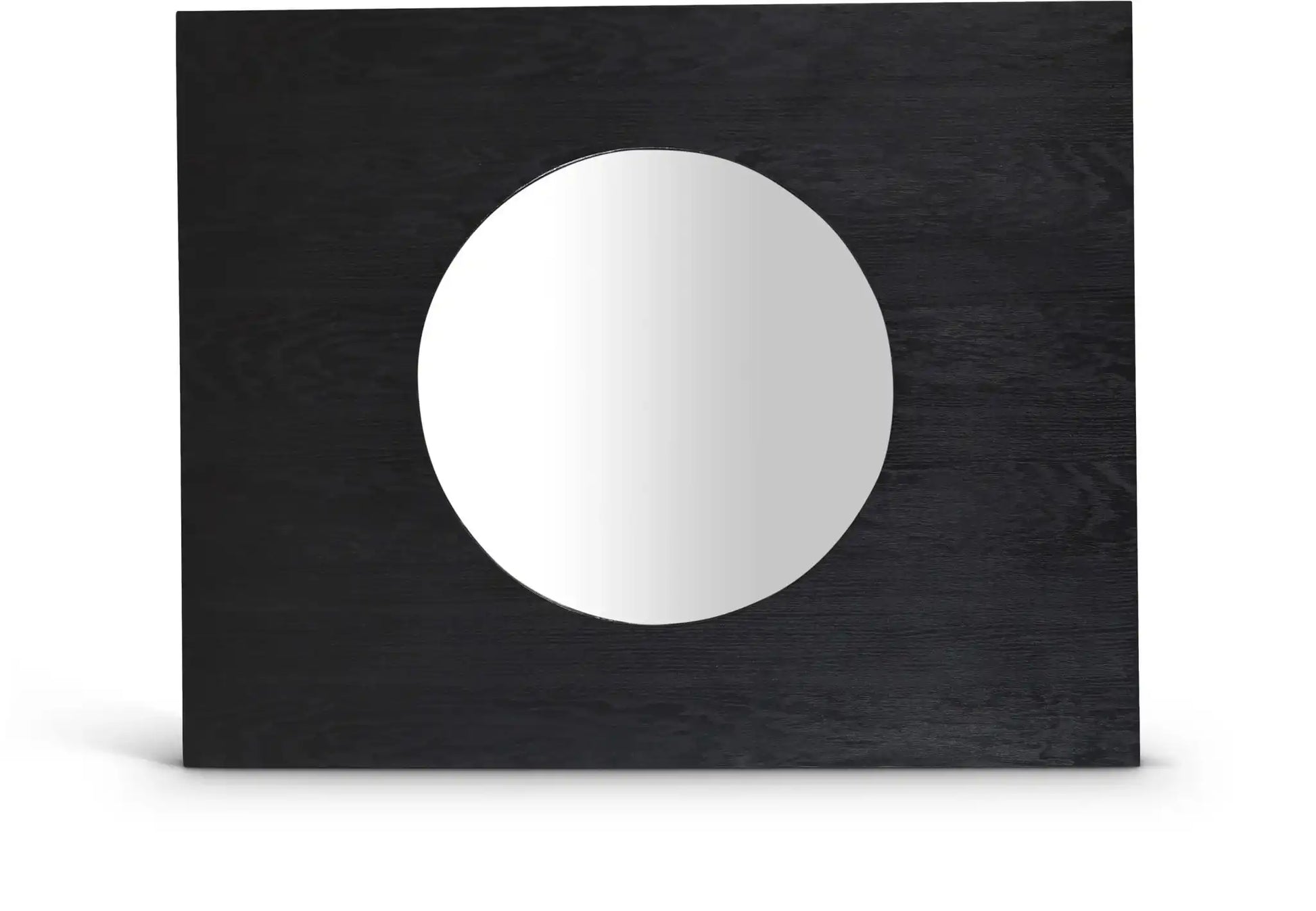 Optic - Oak Wood Frame Mirror - Best Buy Furniture