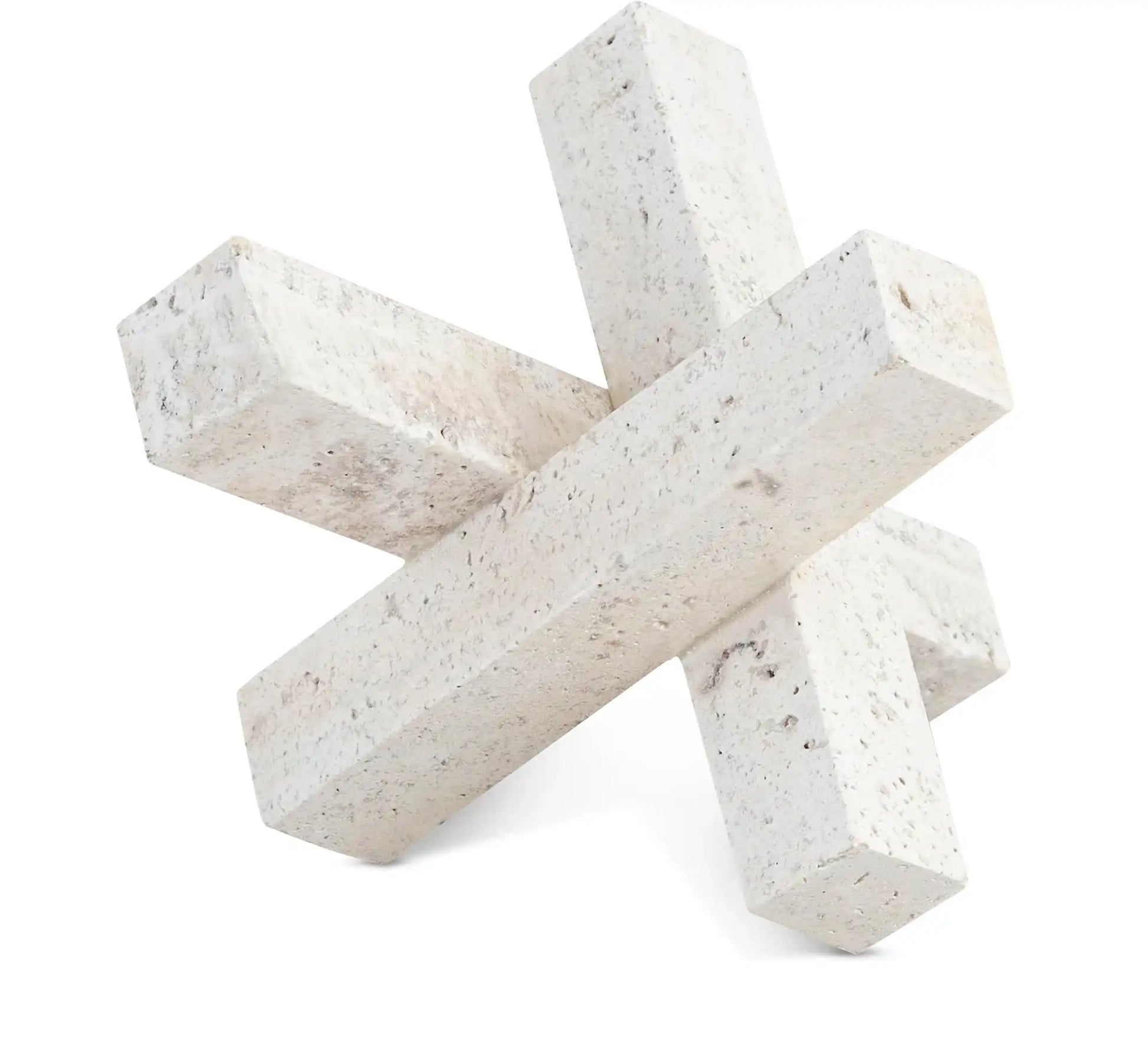 Stix - Travertine Decorative Object - Natural - Best Buy Furniture