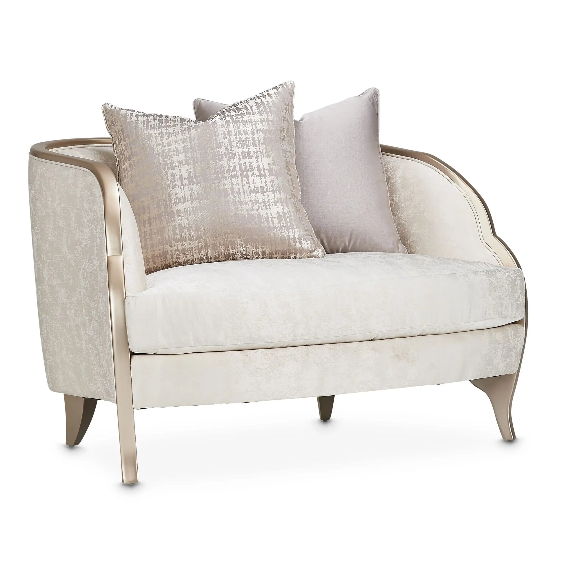 Malibu Crest - Chair And Half - Cloud White/Chardonnay - Best Buy Furniture
