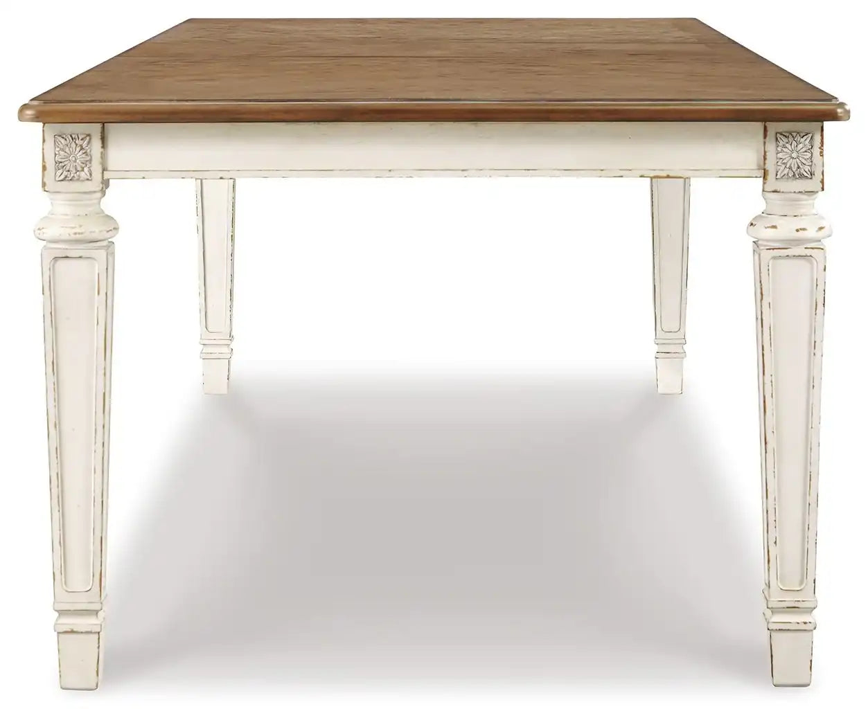 Realyn - Rectangular Dining Room Extension Table - Chipped White - Best Buy Furniture