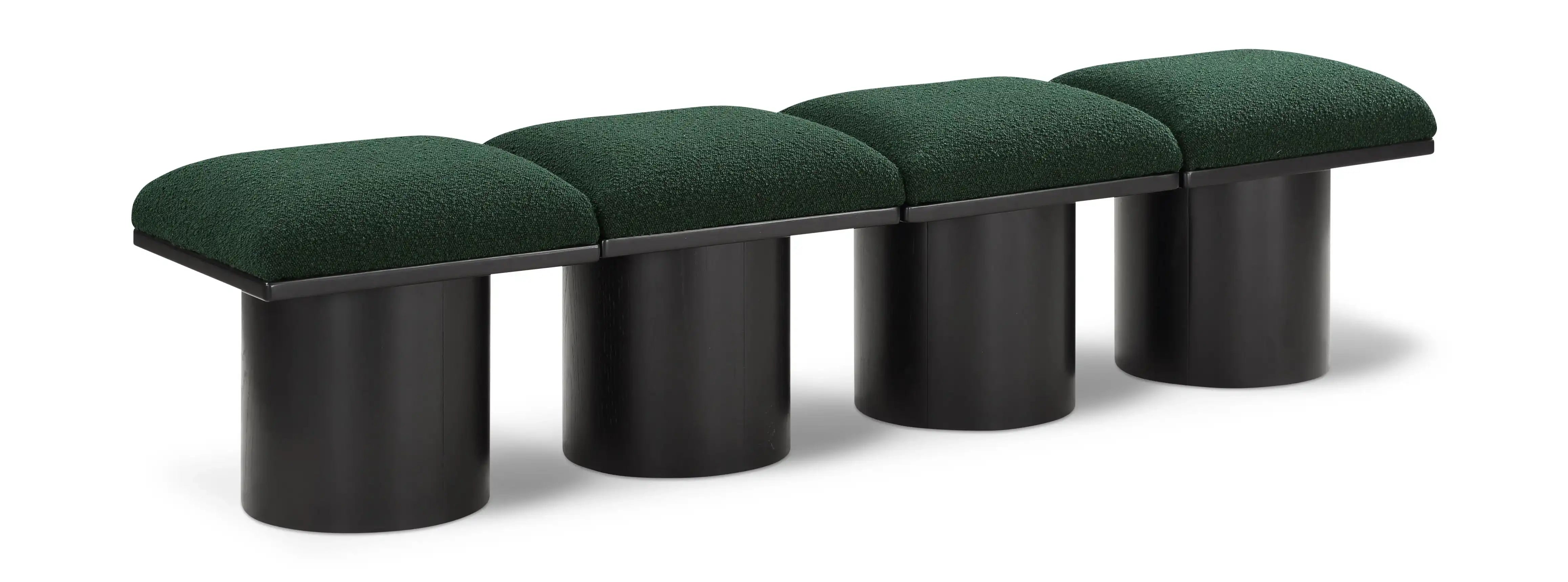 Pavilion - 4 Piece Modular Bench With Black Base - Best Buy Furniture