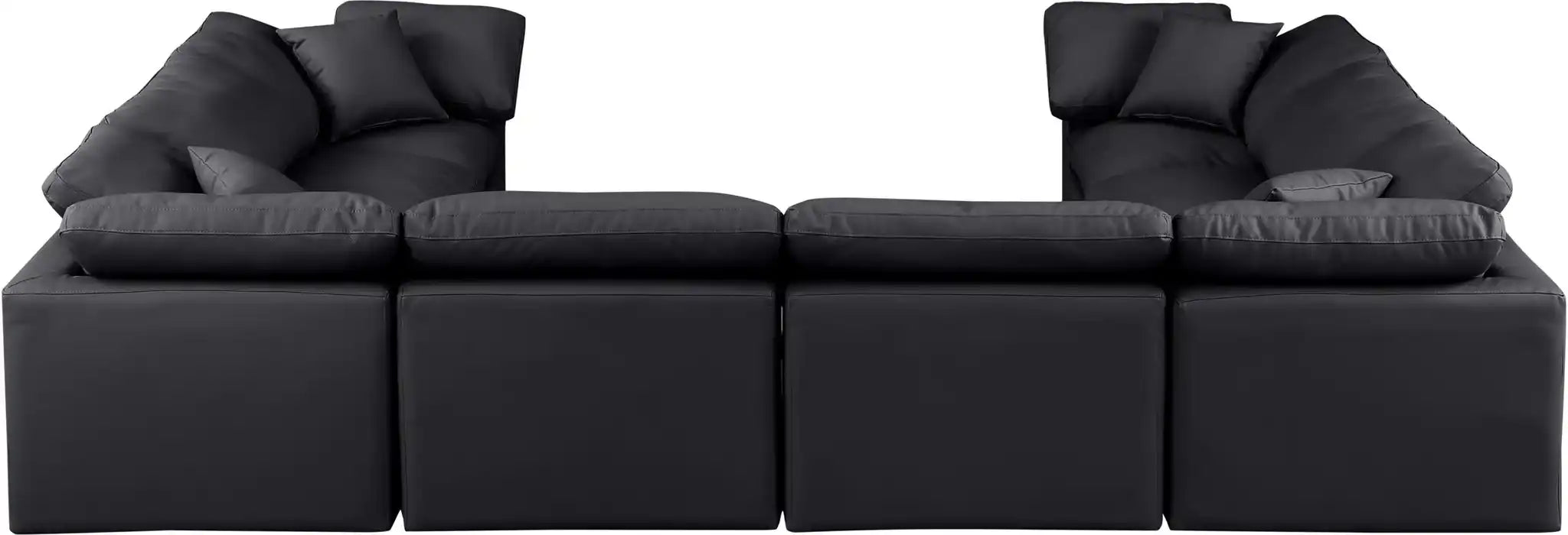 Indulge - Faux Leather 8 Piece Modular Sectional
