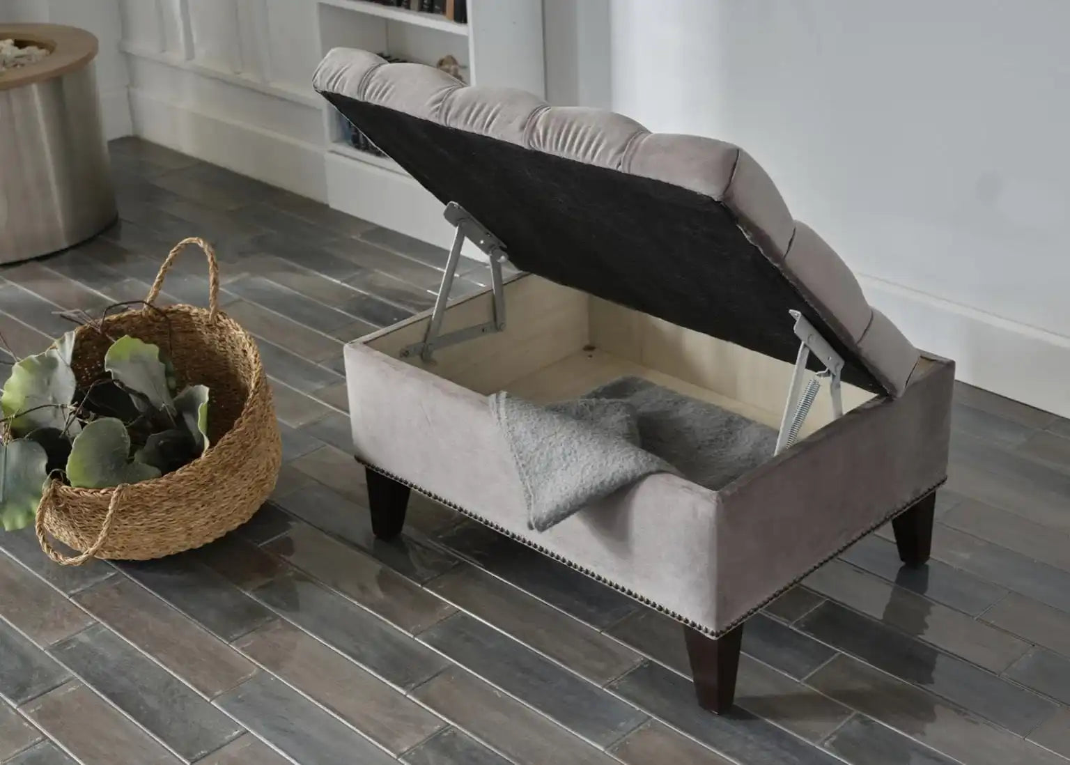 Cecilia Storage Ottoman - Best Buy Furniture