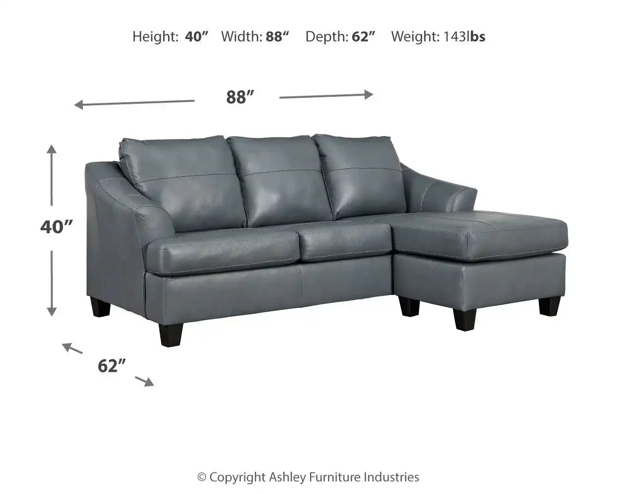 Genoa - Sofa Chaise - Best Buy Furniture