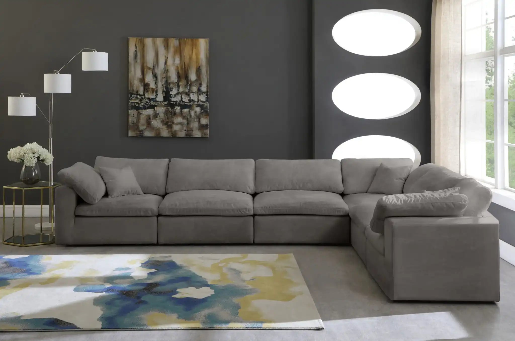 Cozy - 6 Piece Modular Corner Sectional