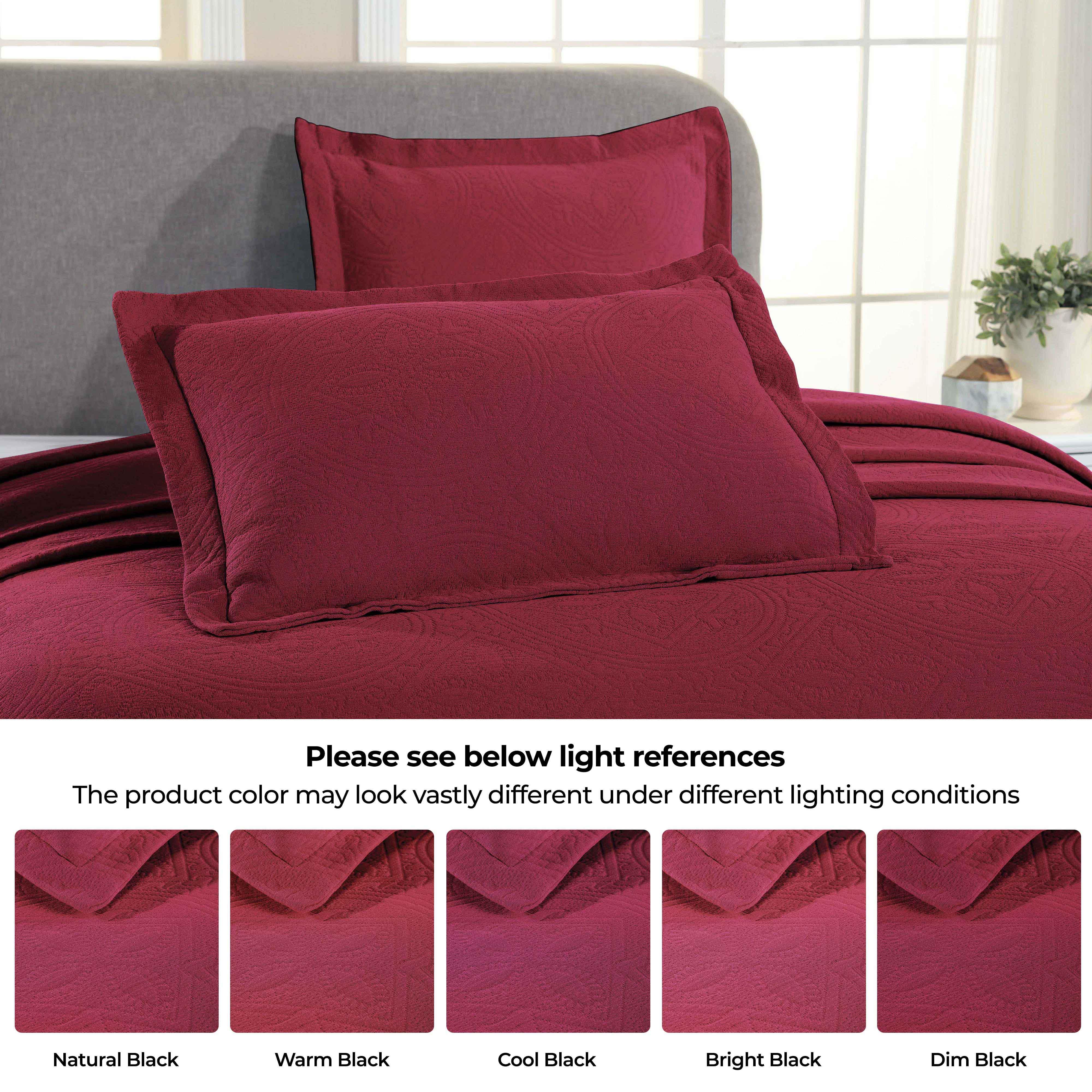 Celtic Circle Cotton Jacquard Matelasse Bedspread Set - Bedspread by Superior Brand
