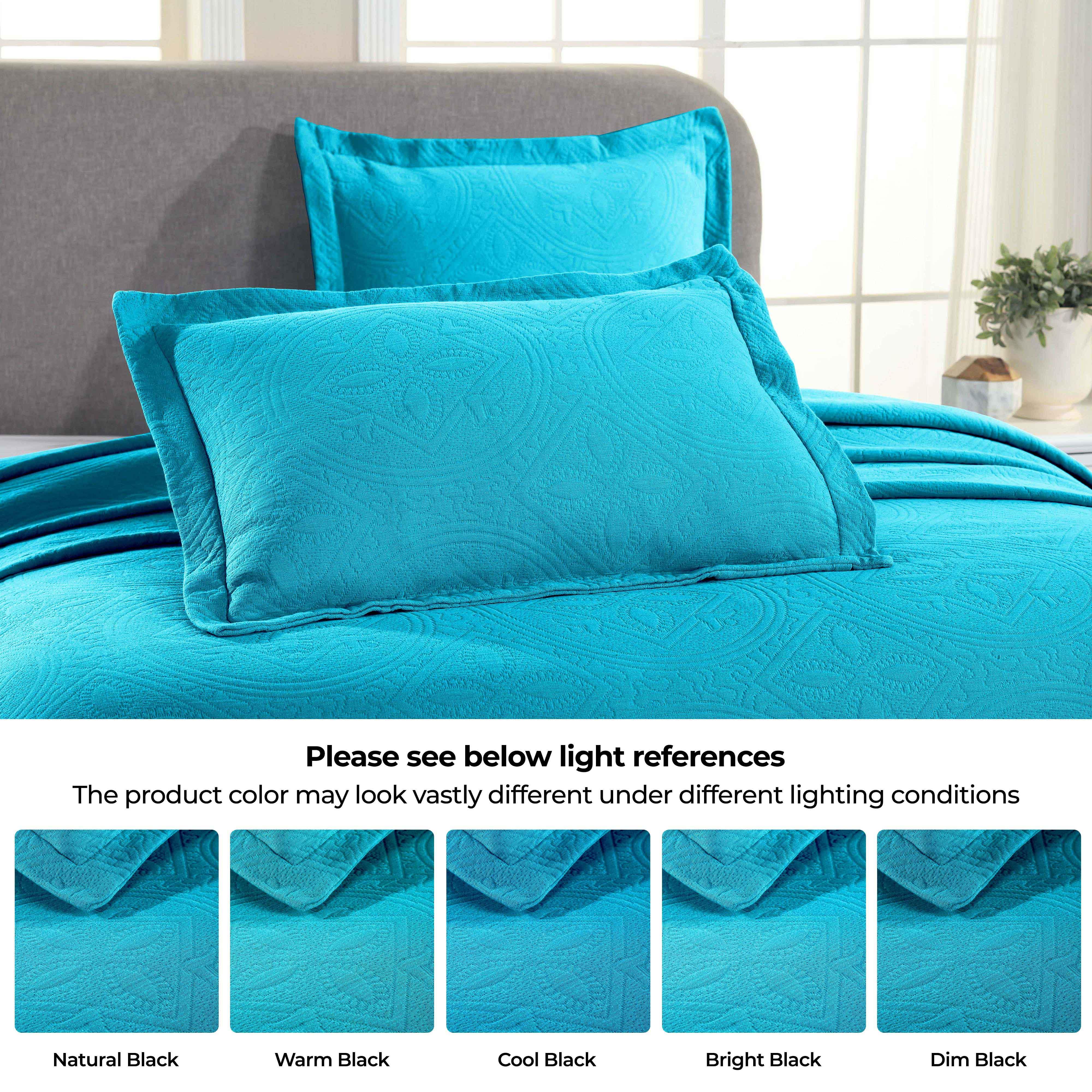 Celtic Circle Cotton Jacquard Matelasse Bedspread Set - Bedspread by Superior Brand