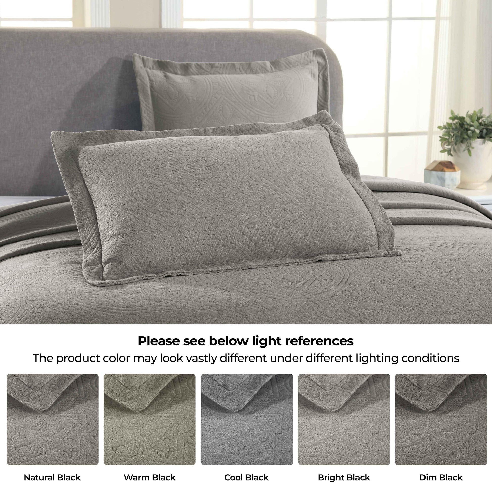 Celtic Circle Cotton Jacquard Matelasse Bedspread Set - Bedspread by Superior Brand