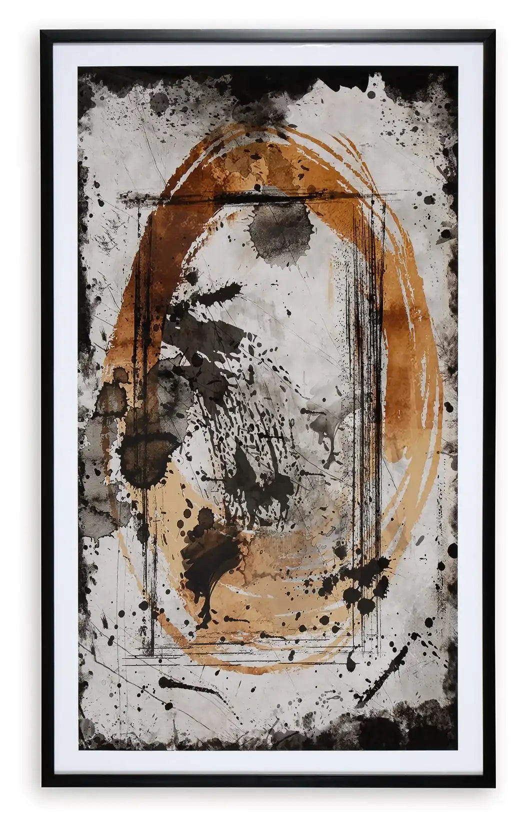 Clefting - Wall Art - Black / Caramel / Tan - Best Buy Furniture