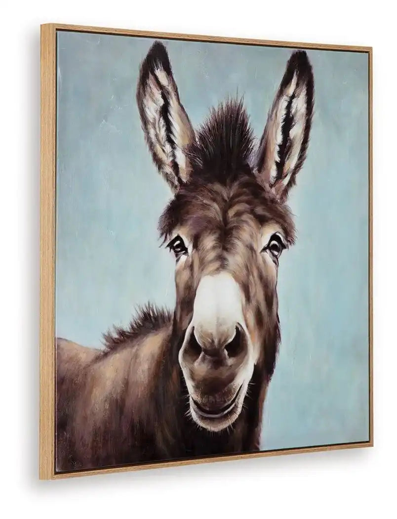 Landerton - Wall Art - Brown / Blue / White - Best Buy Furniture
