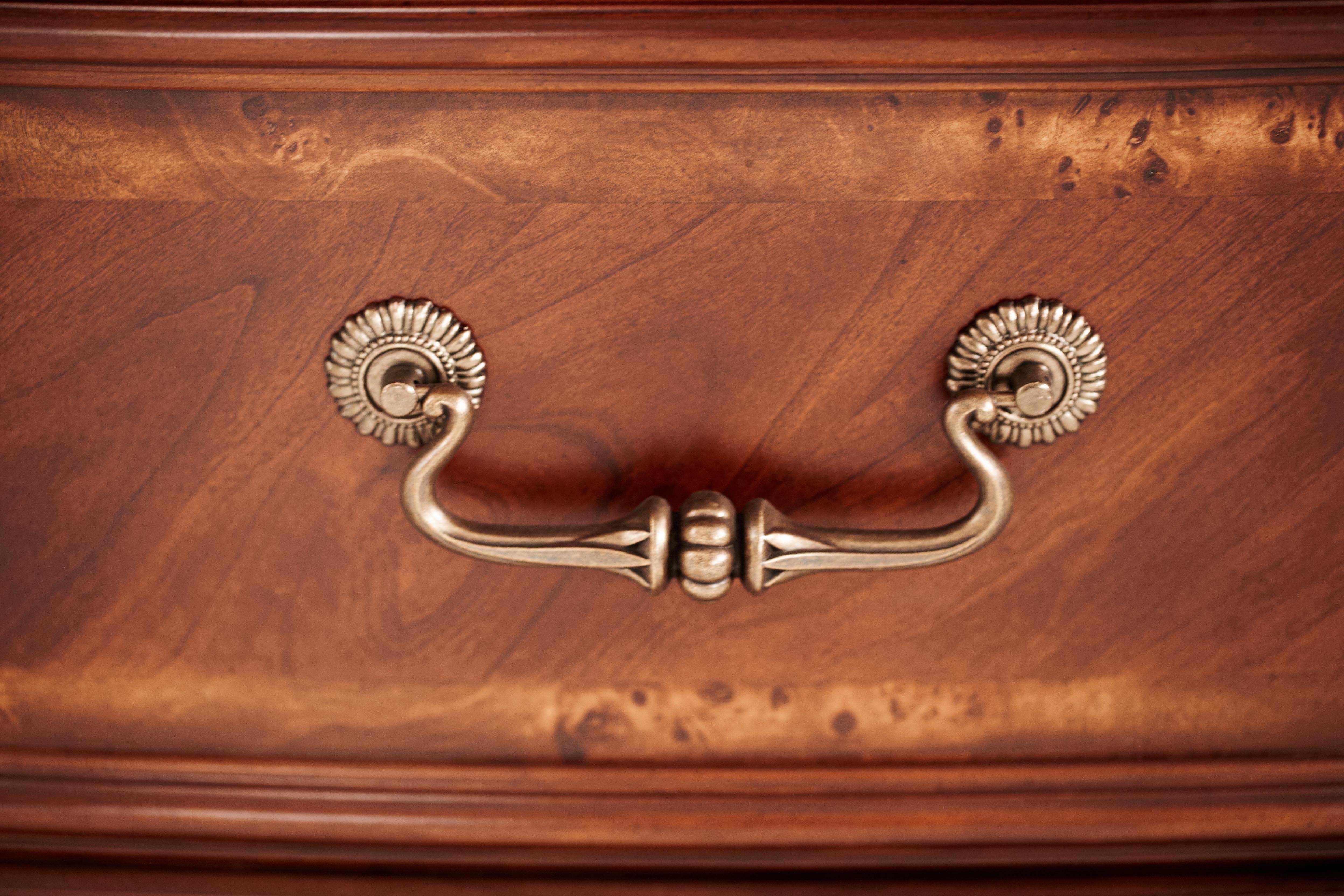 Cortina - Leather Bedside Bench - Honey Walnut - Best Buy Furniture