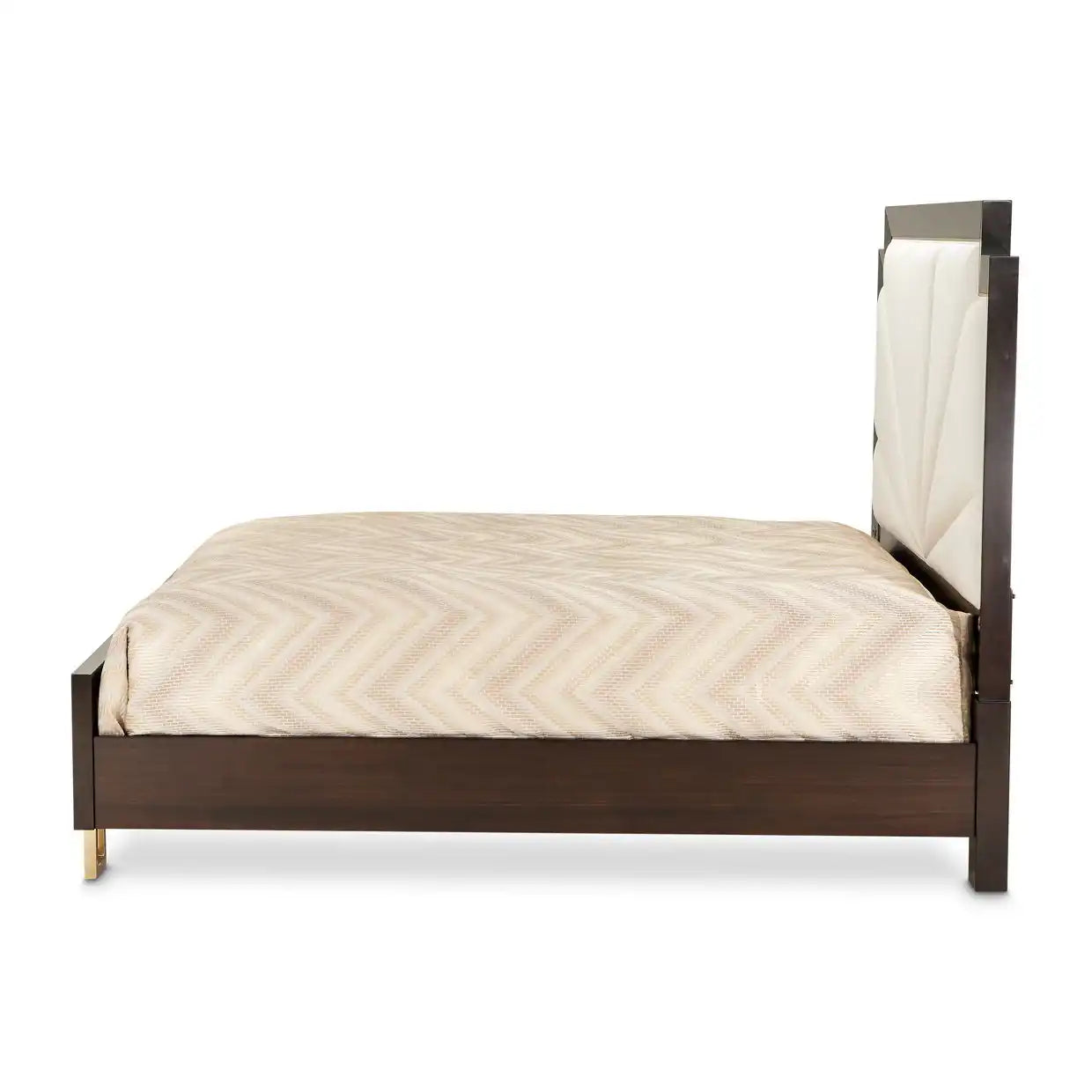 Belmont Place - Upholstered Bed - Espresso - Best Buy Furniture