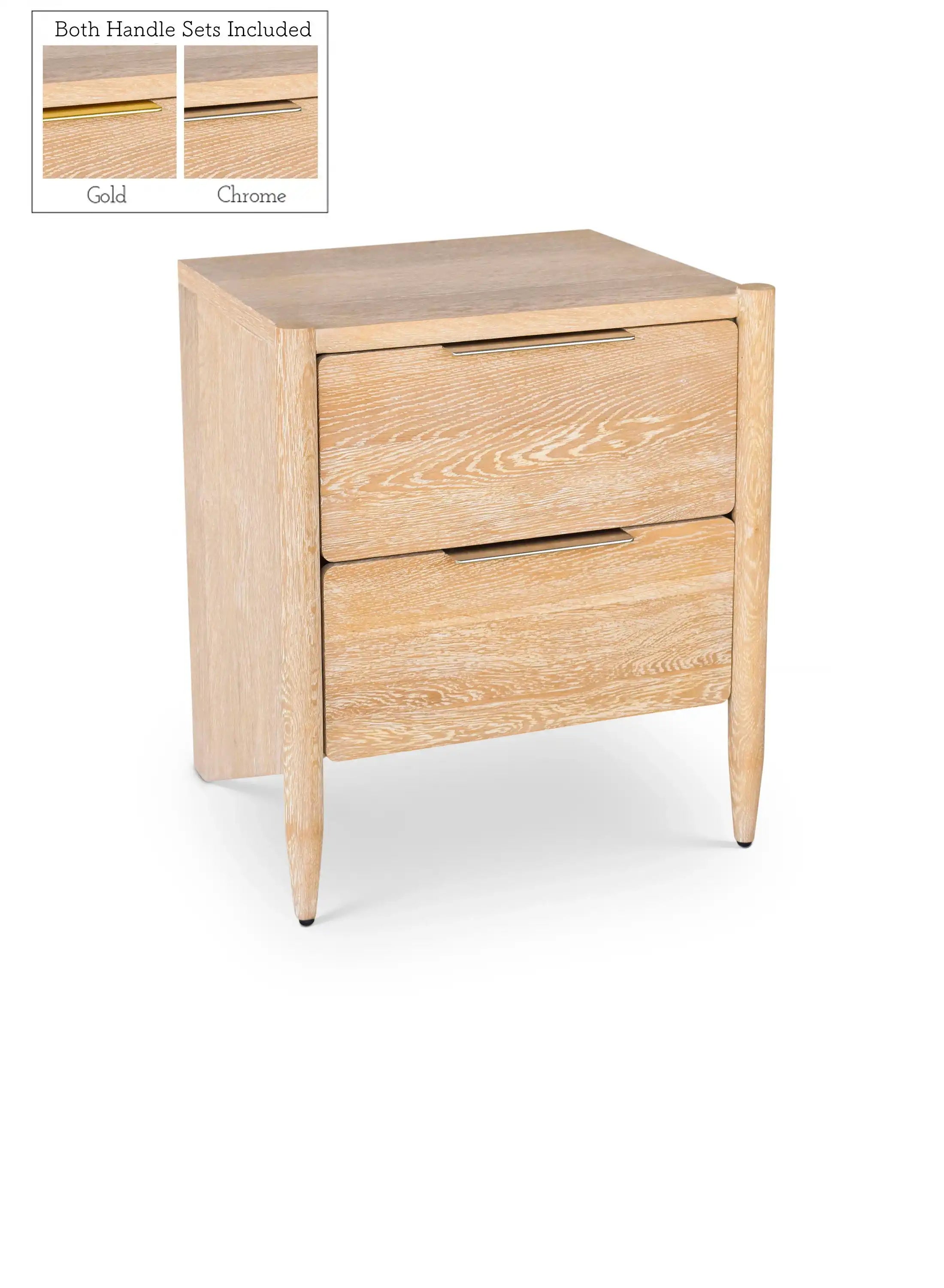 Oakwood - Night Stand - White Oak - Best Buy Furniture