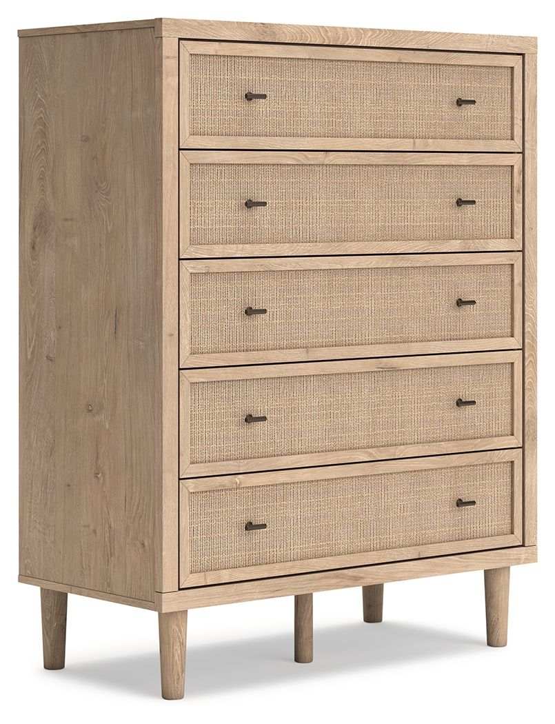 Cielden - Five Drawer Wide Chest - Two-Tone - Best Buy Furniture