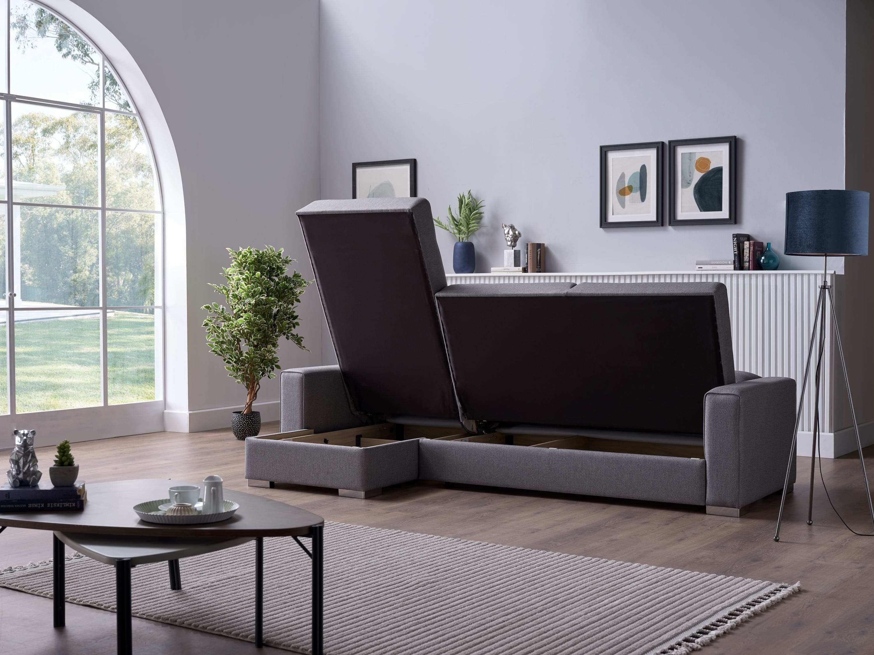 Cooper Sectional Grey - Best Buy Furniture