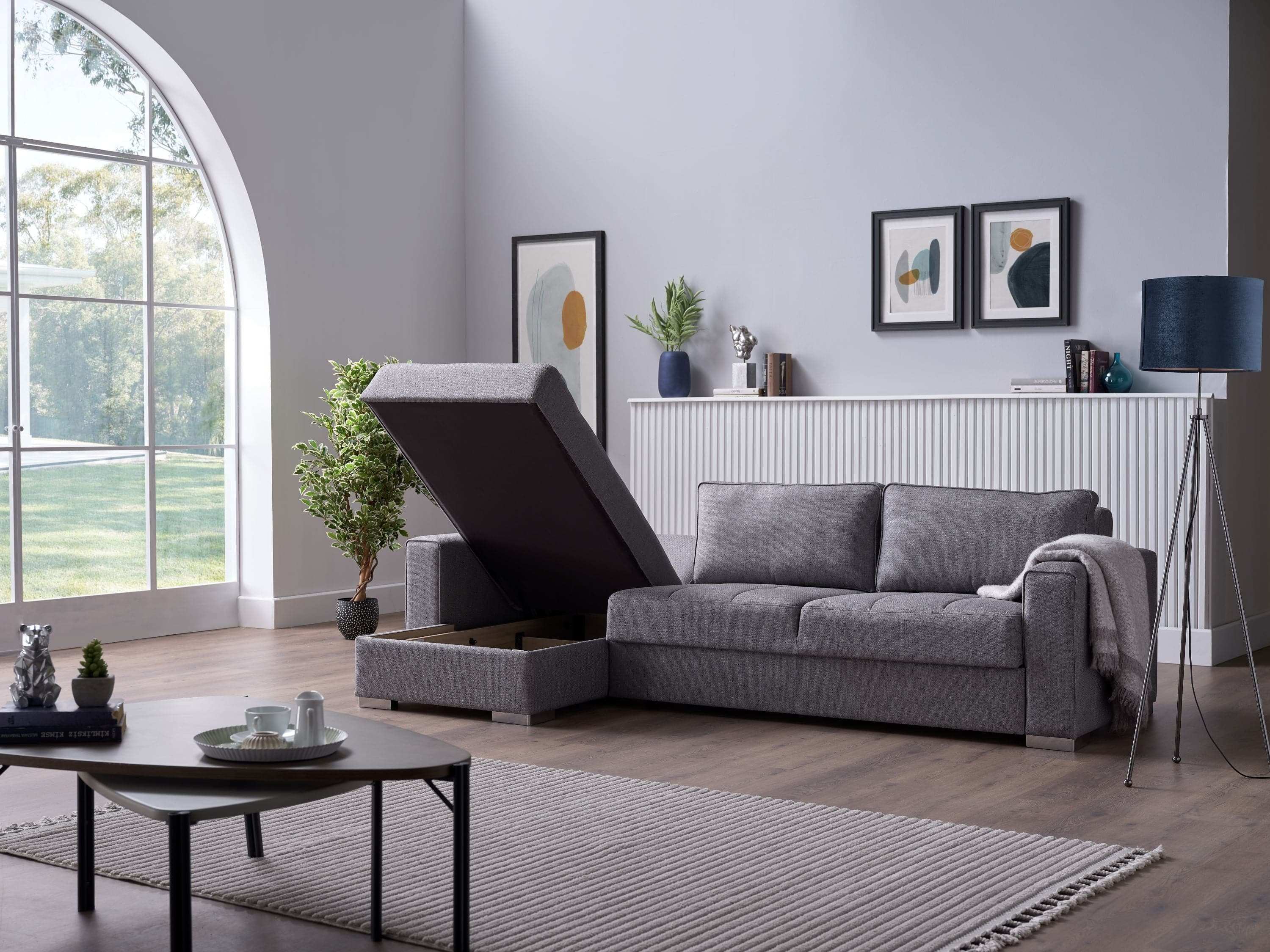 Cooper Sectional Grey - Best Buy Furniture
