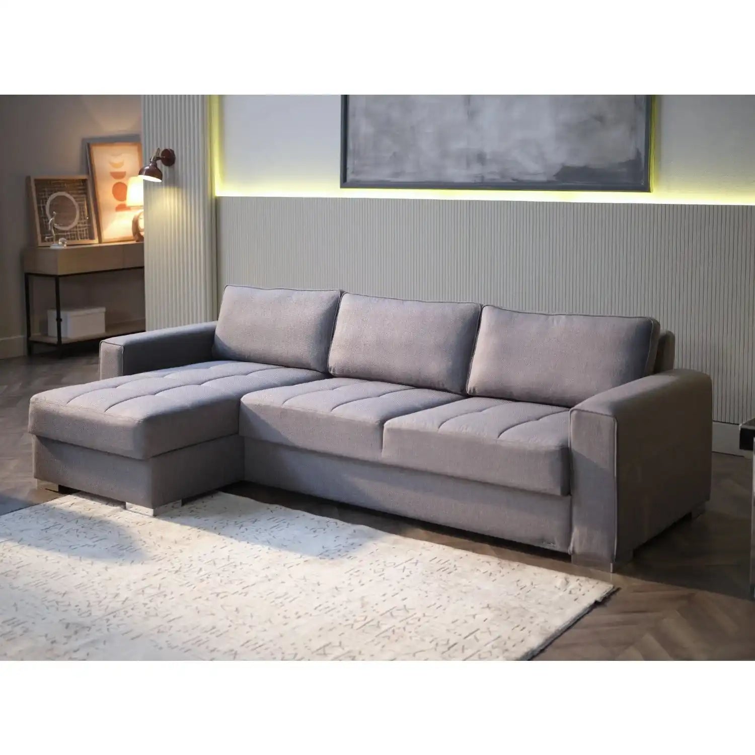 Cooper Sectional Grey - Best Buy Furniture