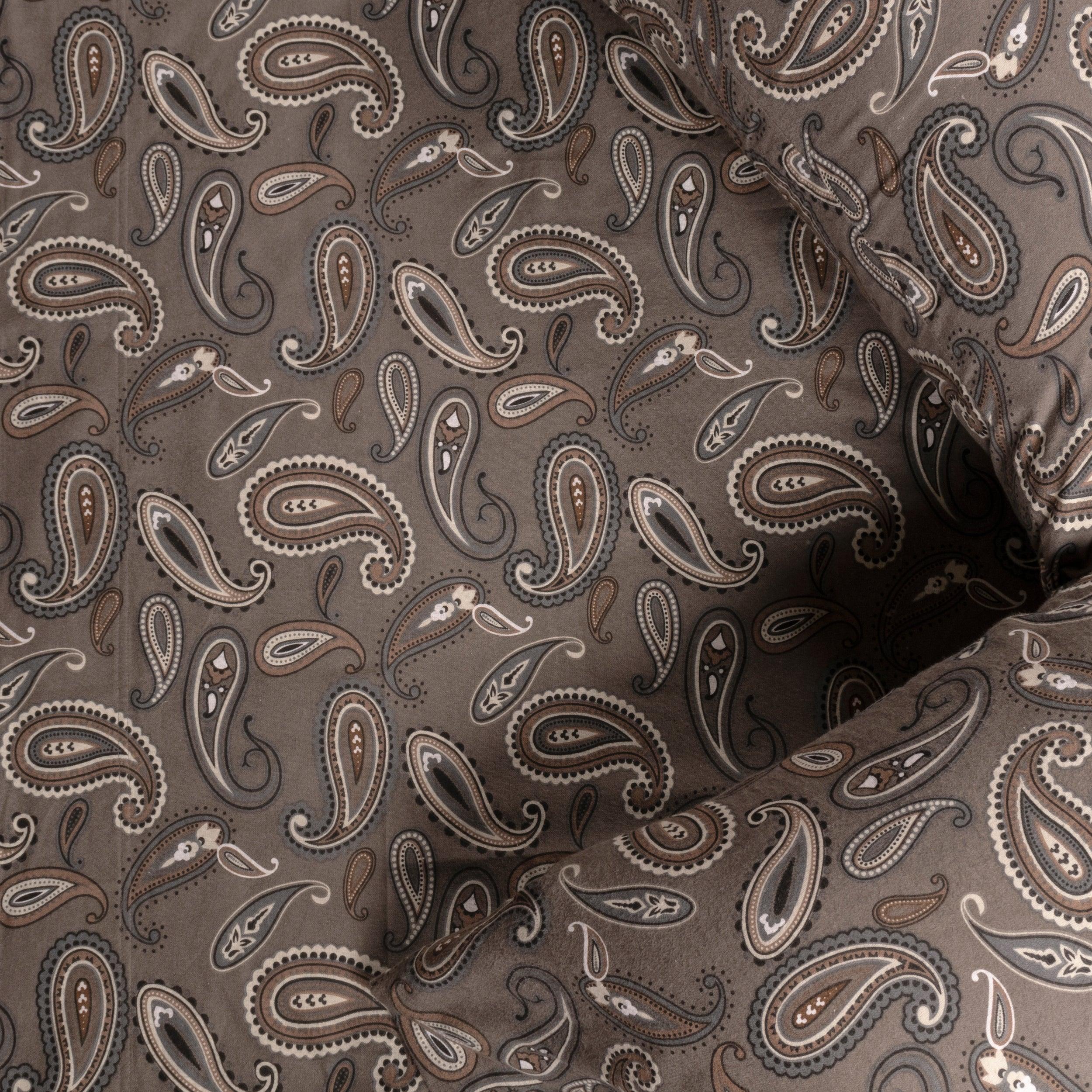100% Cotton Flannel Bed Sheet Set Floral Paisley Deep Pocket - Sheet Set by Superior Brand