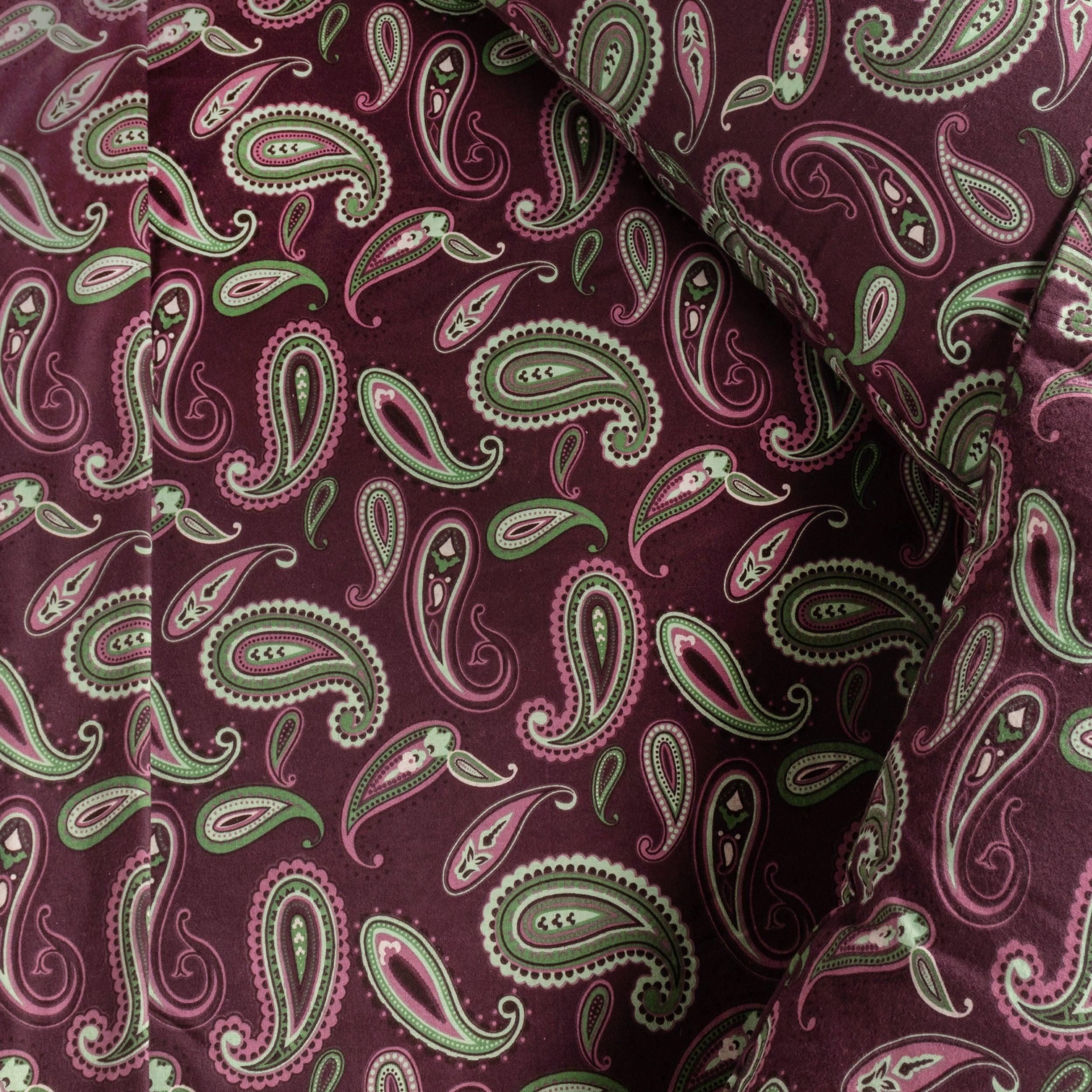 100% Cotton Flannel Bed Sheet Set Floral Paisley Deep Pocket - Sheet Set by Superior Brand