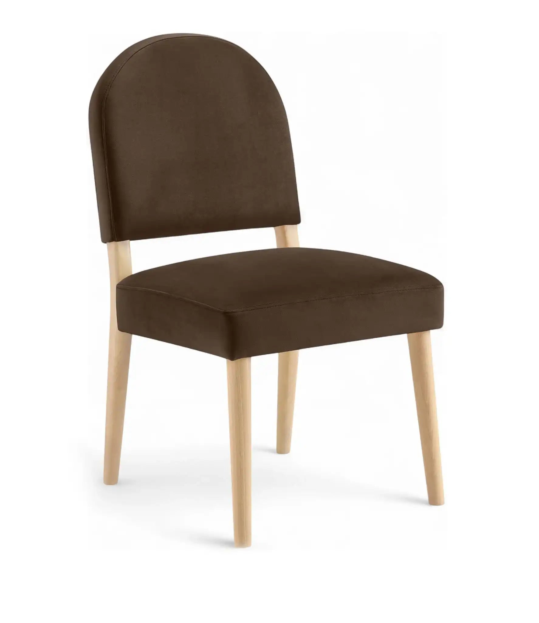Varinelle - Velvet Dining Chair (Set of 2) - Natural Frame - Best Buy Furniture
