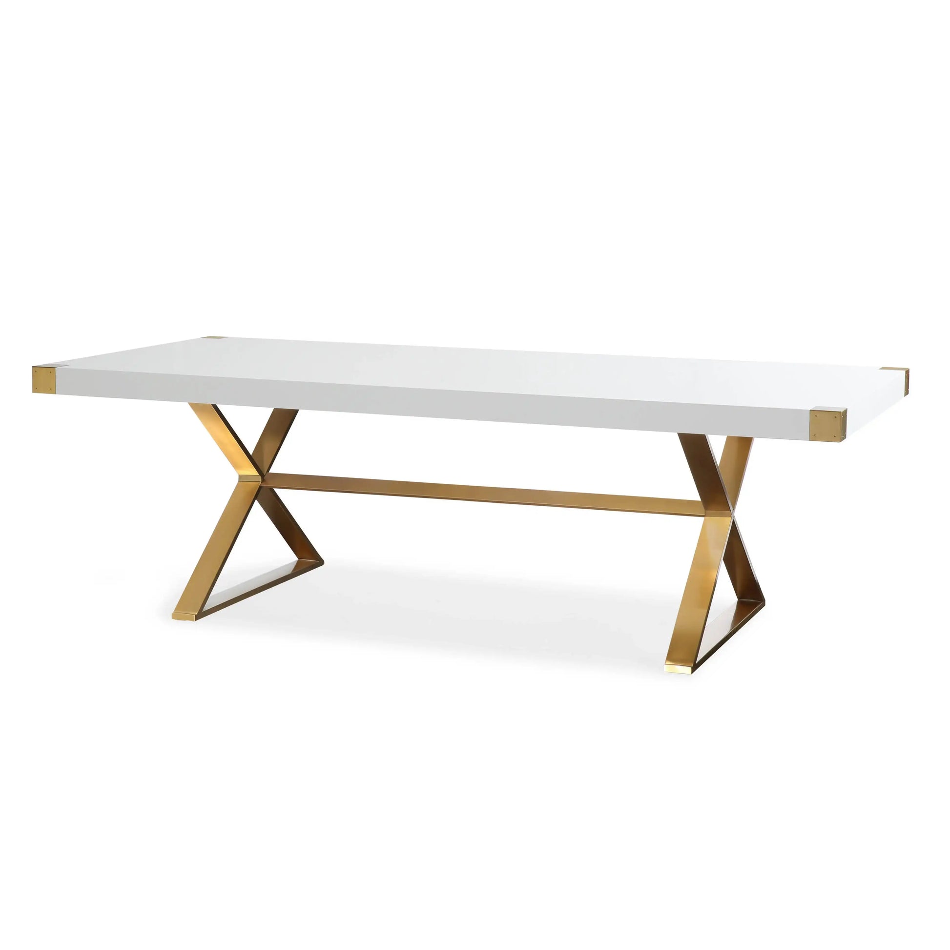 Adeline - Lacquer Dining Table - White - Best Buy Furniture
