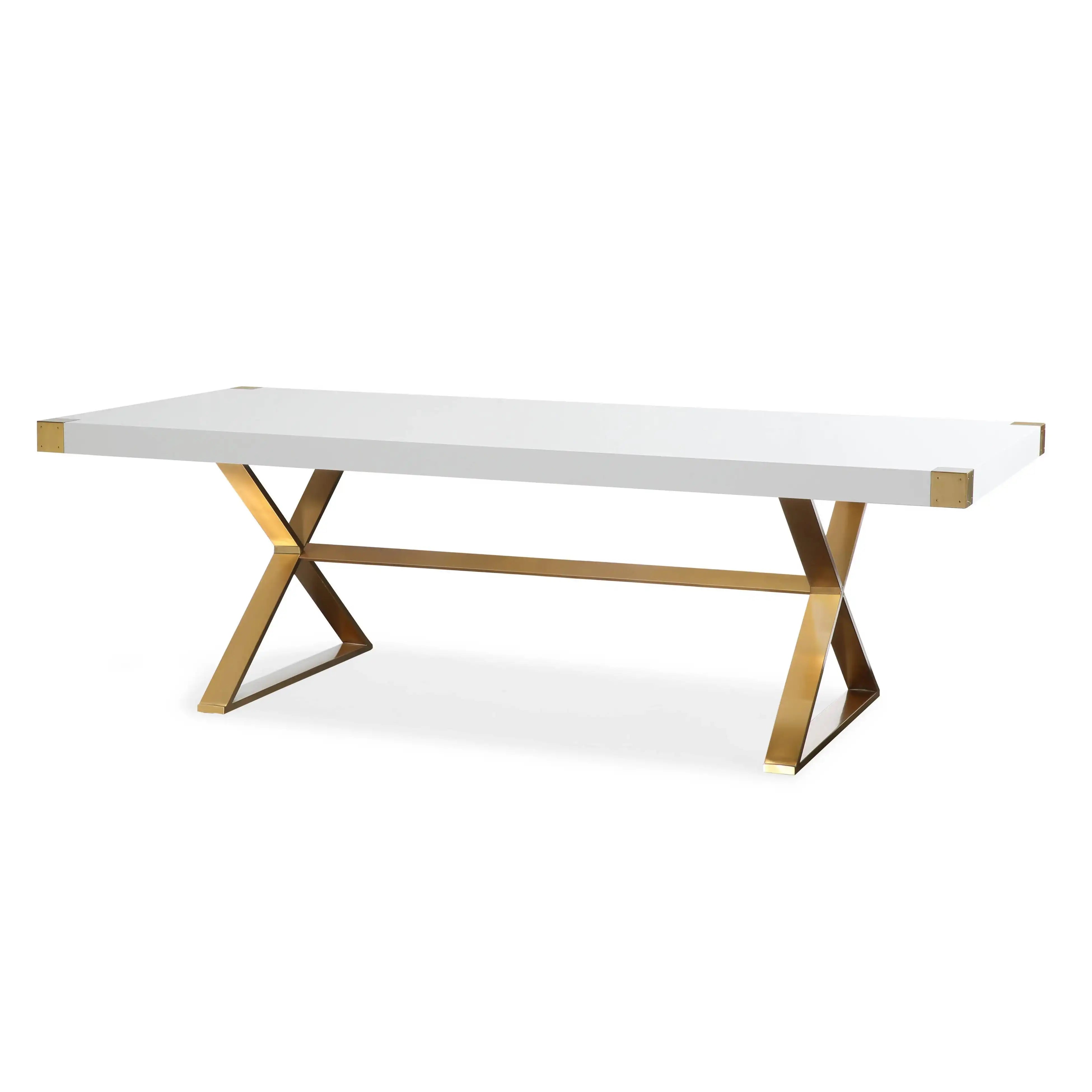 Adeline - Lacquer Dining Table - White - Best Buy Furniture