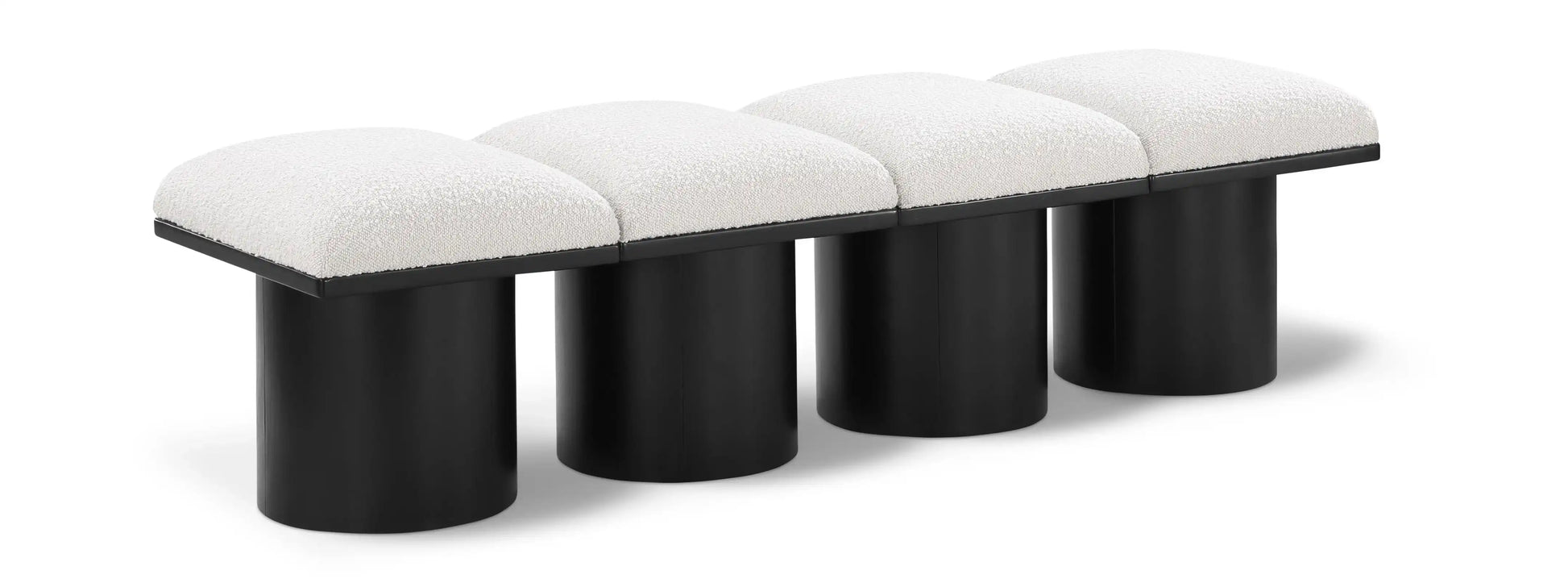 Pavilion - 4 Piece Modular Bench With Black Base - Best Buy Furniture