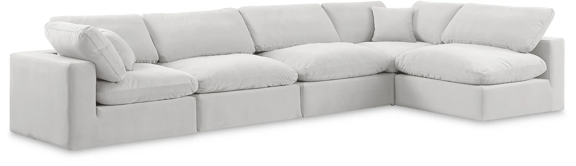 Comfy - 5 Piece Velvet Modular Sectional - Best Buy Furniture