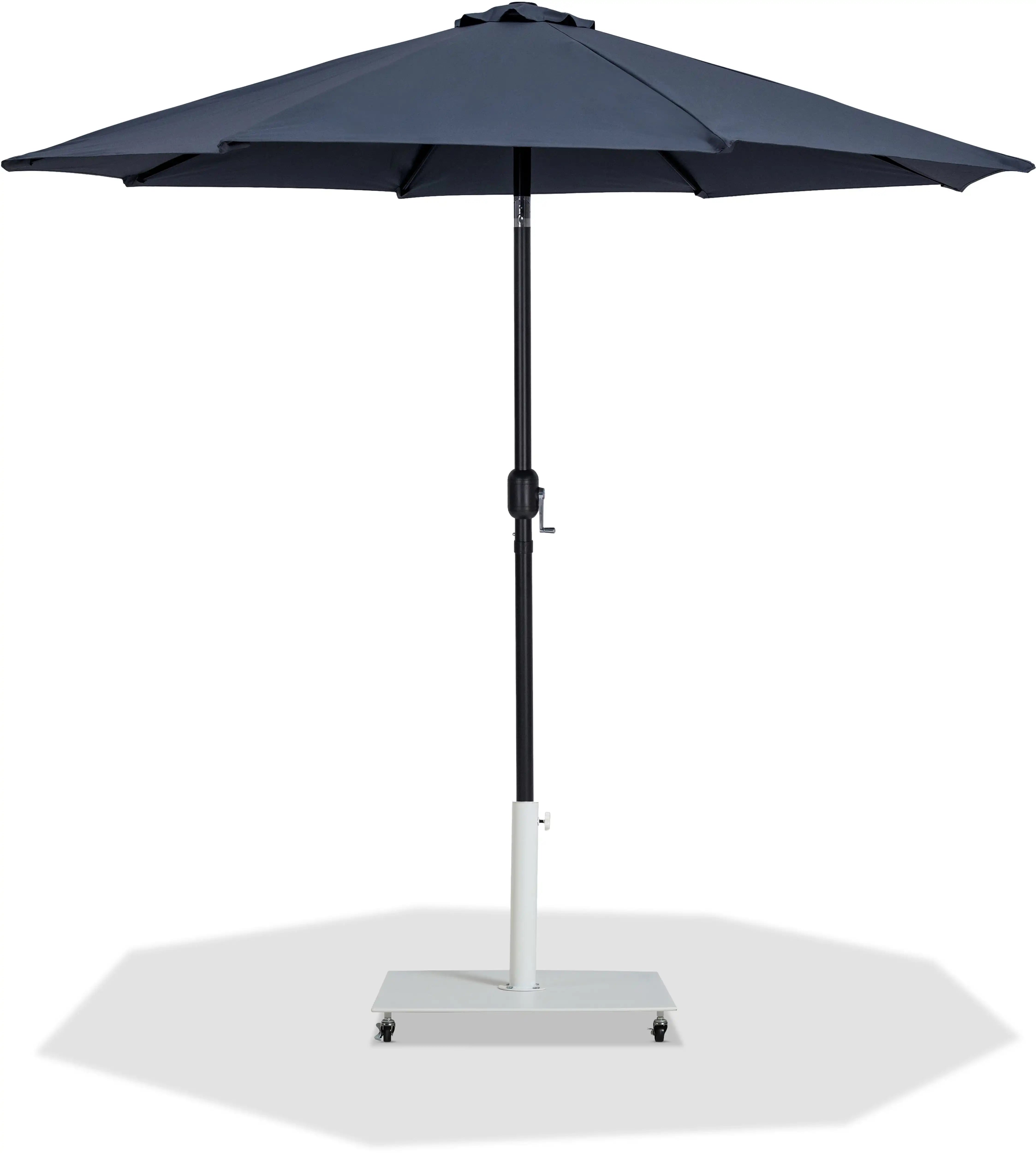 Fiji - Aluminum Patio Umbrella With Square White And Black Base - Best Buy Furniture