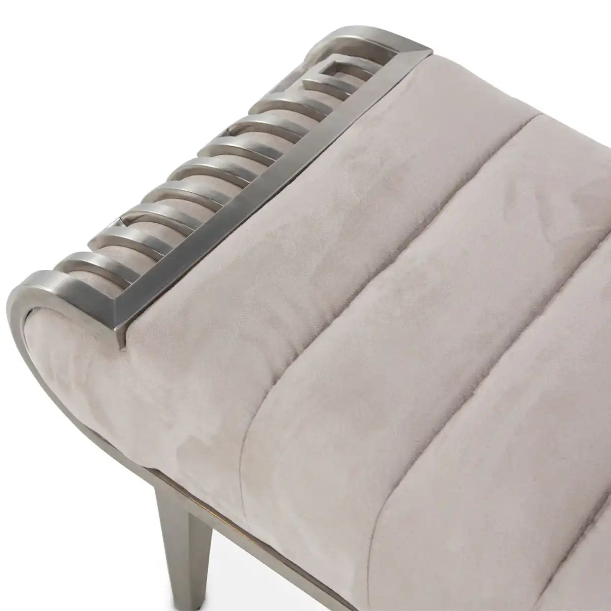 Roxbury Park - Tufted Bench - Stainless Steel - Best Buy Furniture