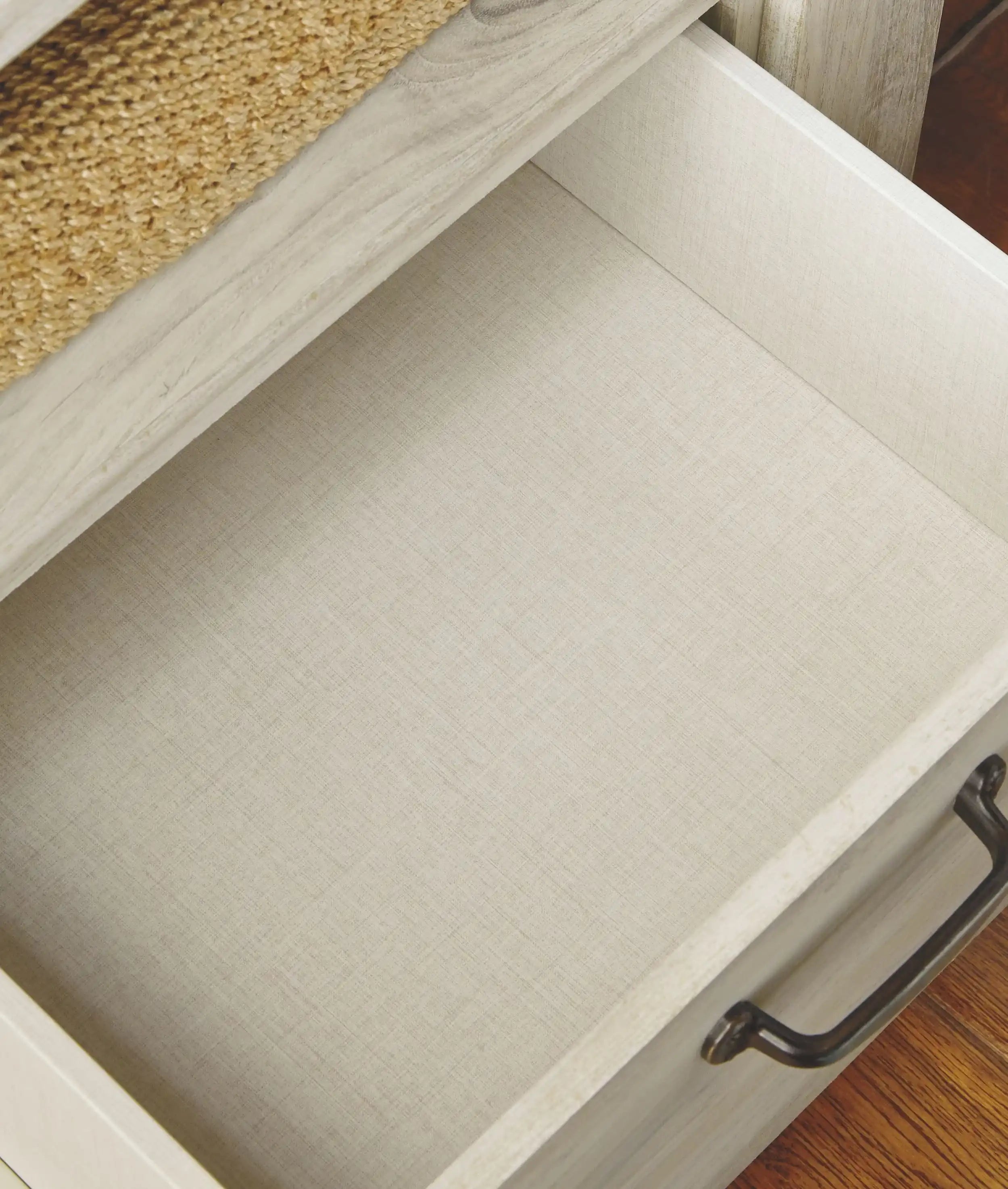 Bellaby - Five Drawer Chest - Whitewash - Best Buy Furniture
