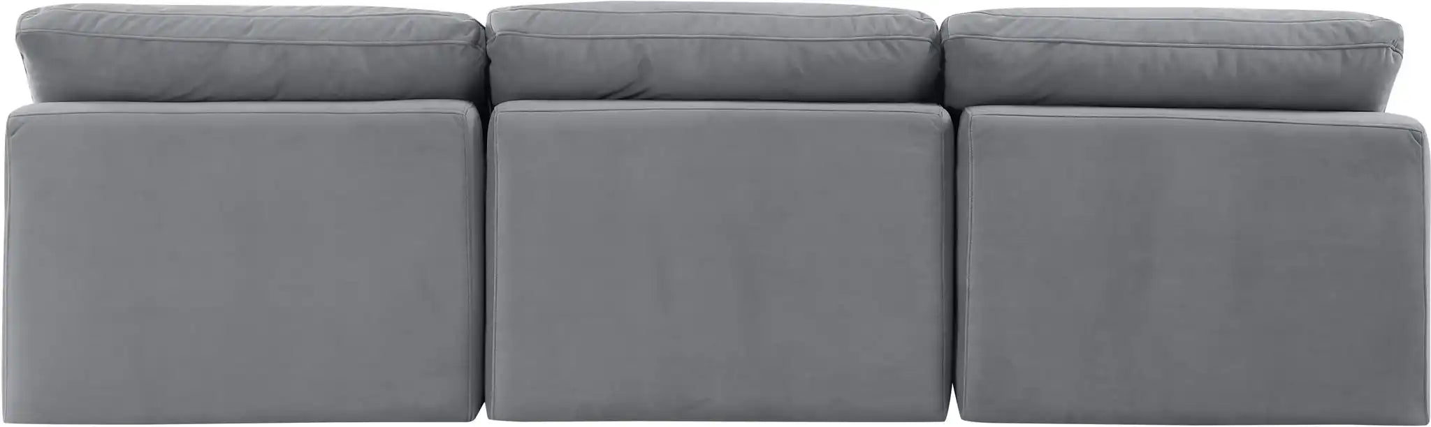 Indulge - Velvet 3 Seat Modular Armless Sofa