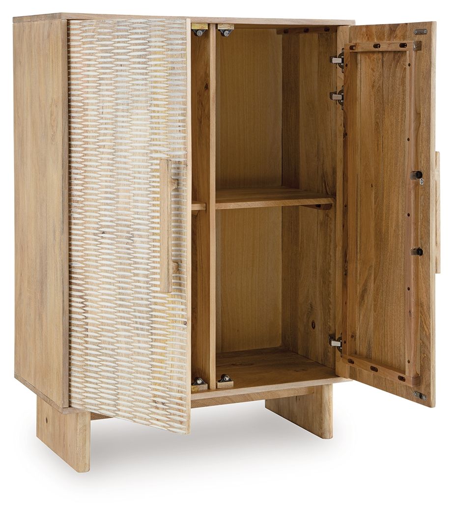 Dallinbury - Accent Cabinet - Natural / White Wash - Best Buy Furniture