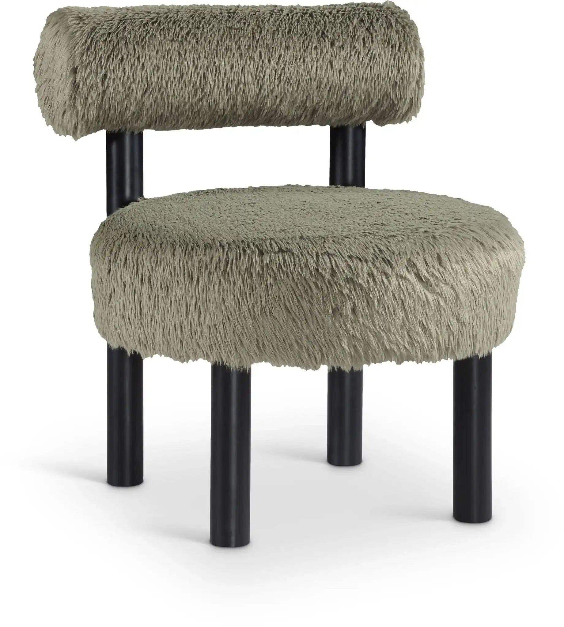 Ambre - Vegan Shearling Fabric Upholstered Accent Chair - Best Buy Furniture